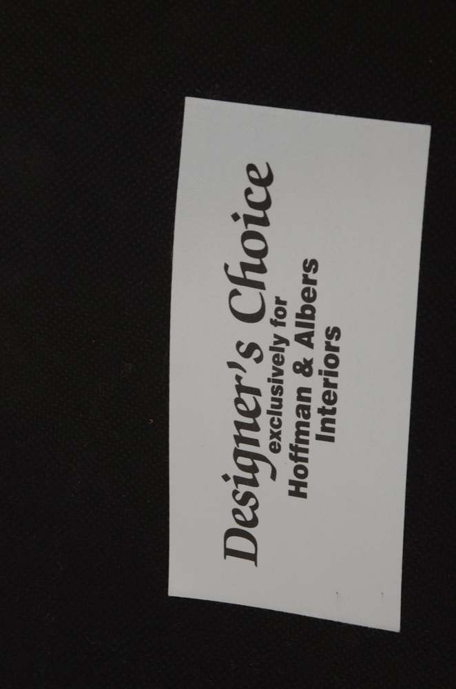 Red Strié Upholstered Lounge Chair and Ottoman