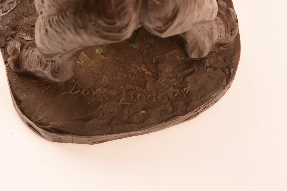 Doris Lindner Signed Pug Bookend