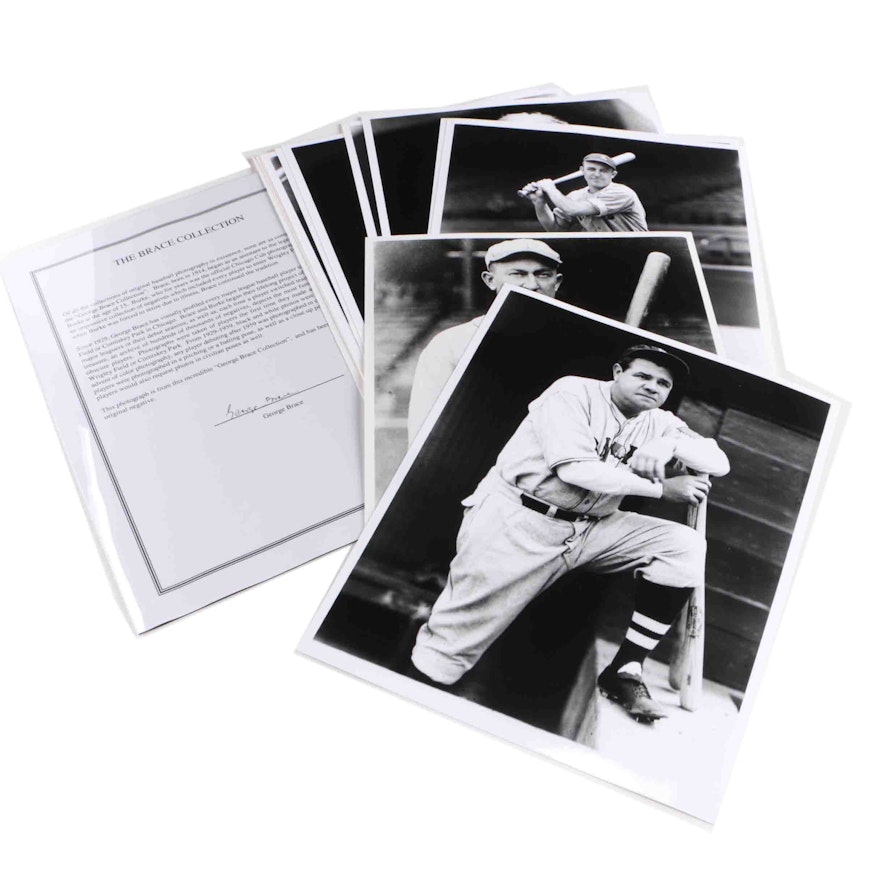 Collection of George Brace Photographs of Early Baseball Players