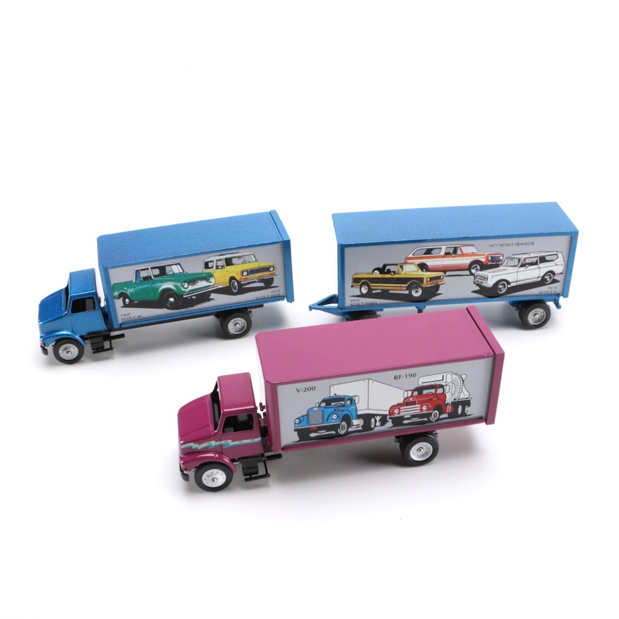 Navistar International Themed Winross Trucks and Trailer