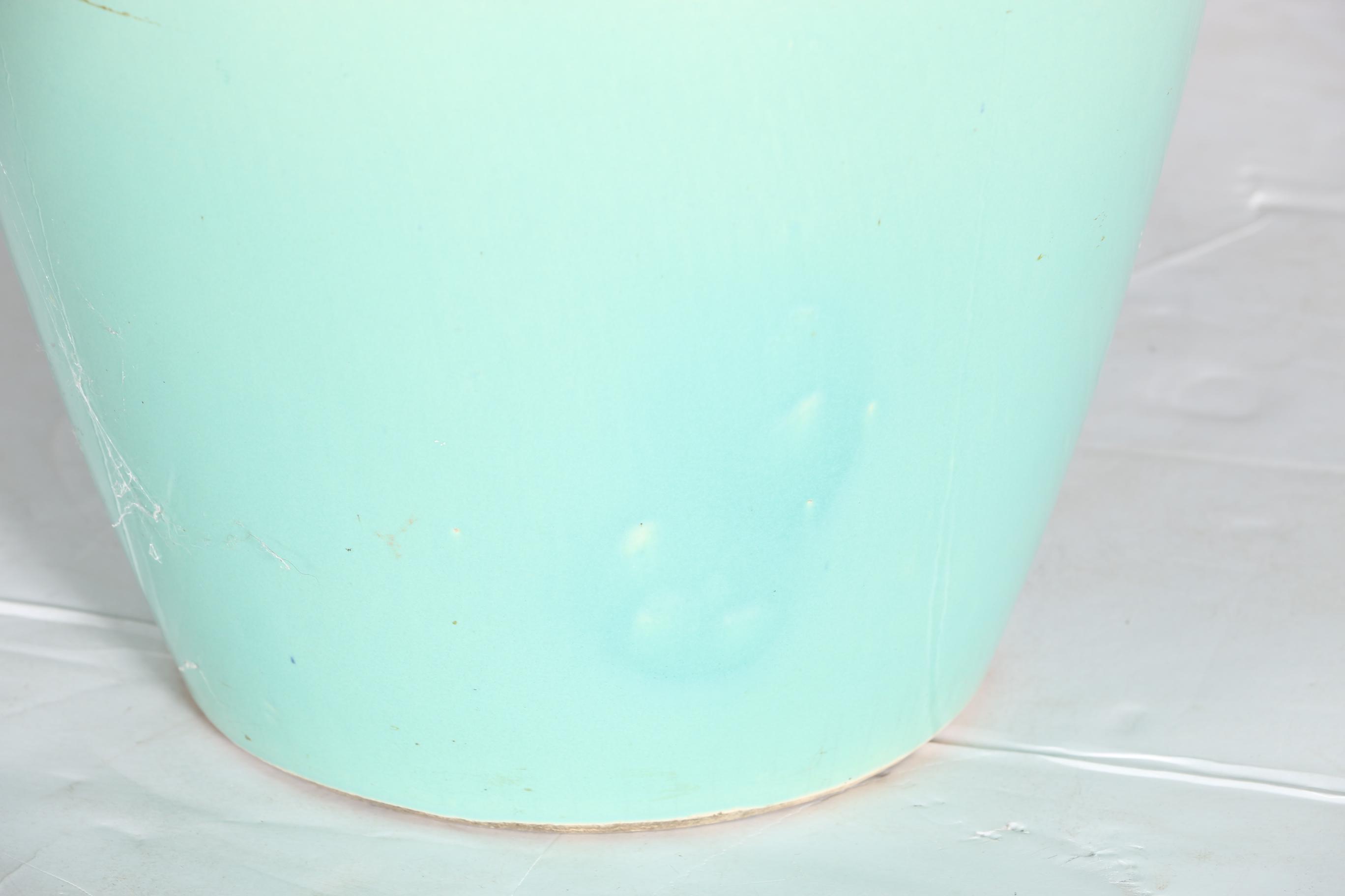 Vintage Green Pottery Vase