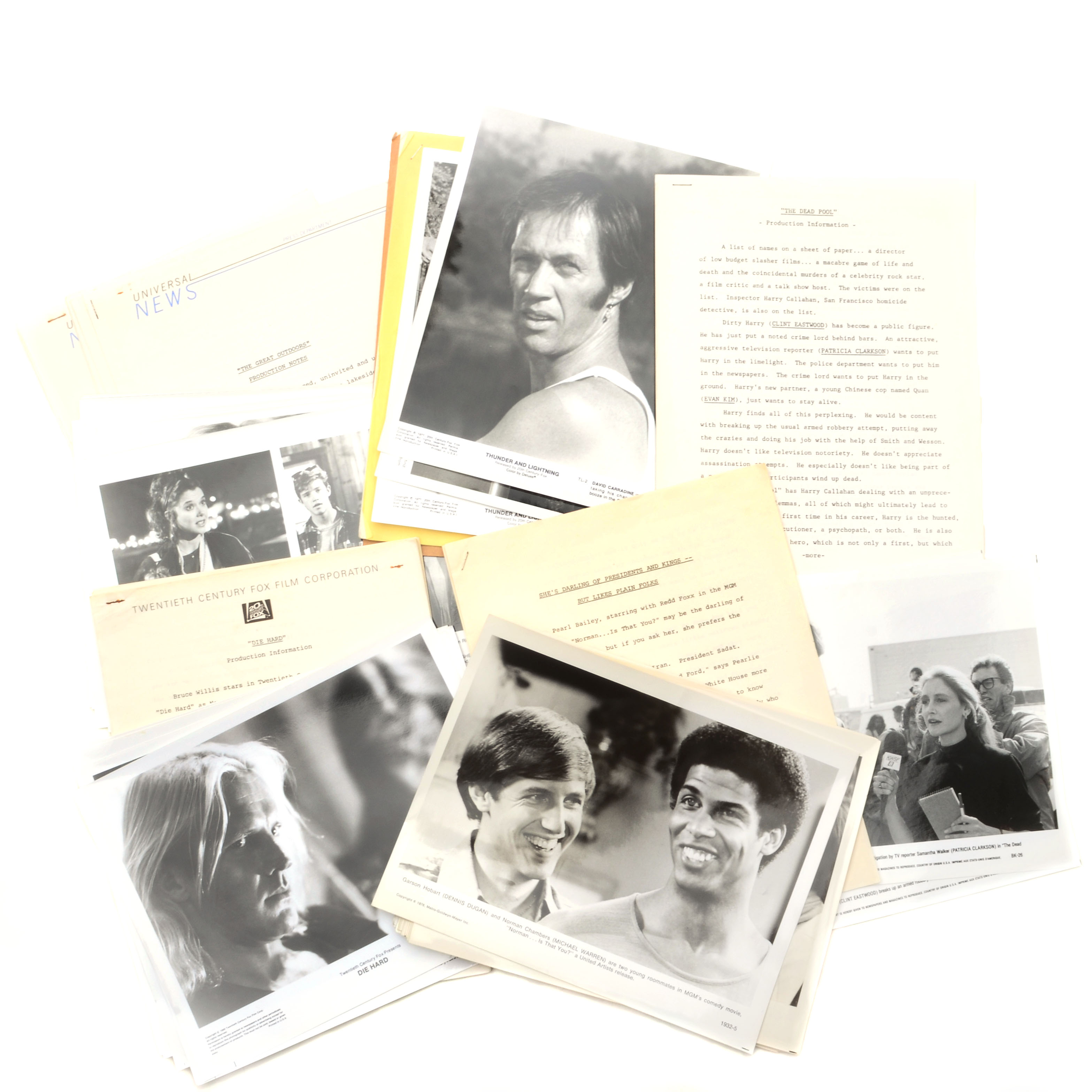 Collection of Movie Press Releases and Photographs