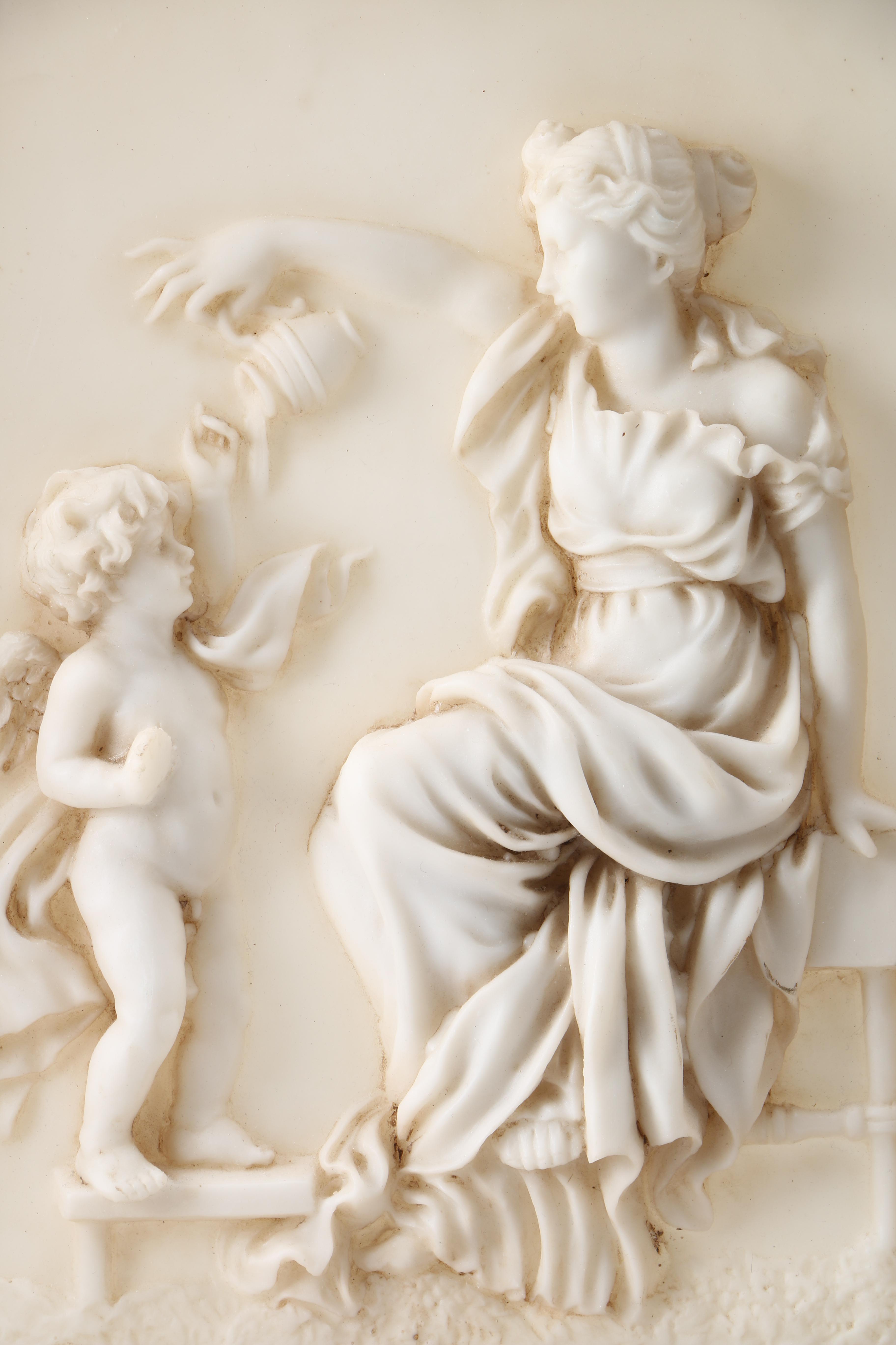 Neoclassical Resin Relief in an Ornate Foliate Frame