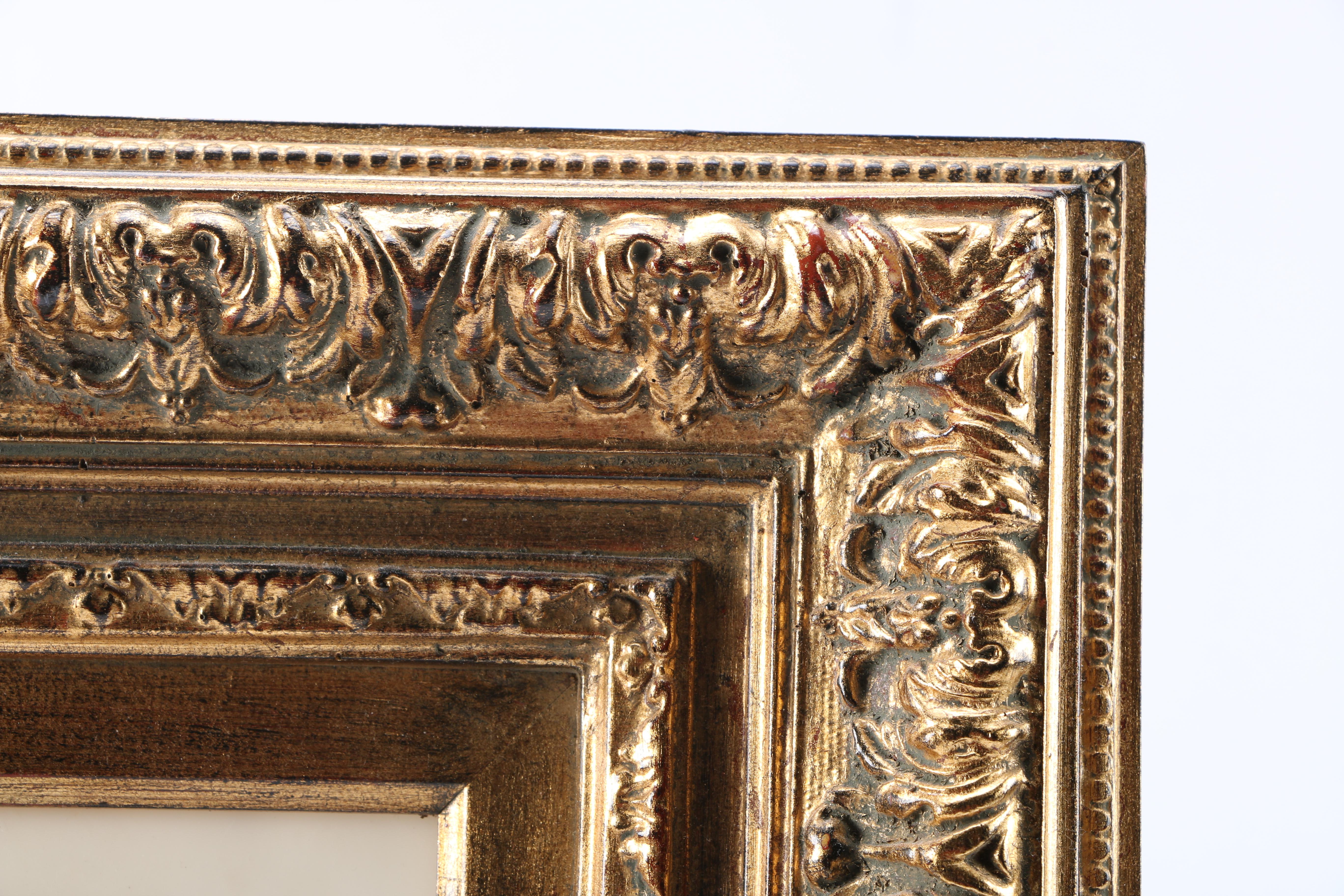 Neoclassical Resin Relief in an Ornate Foliate Frame