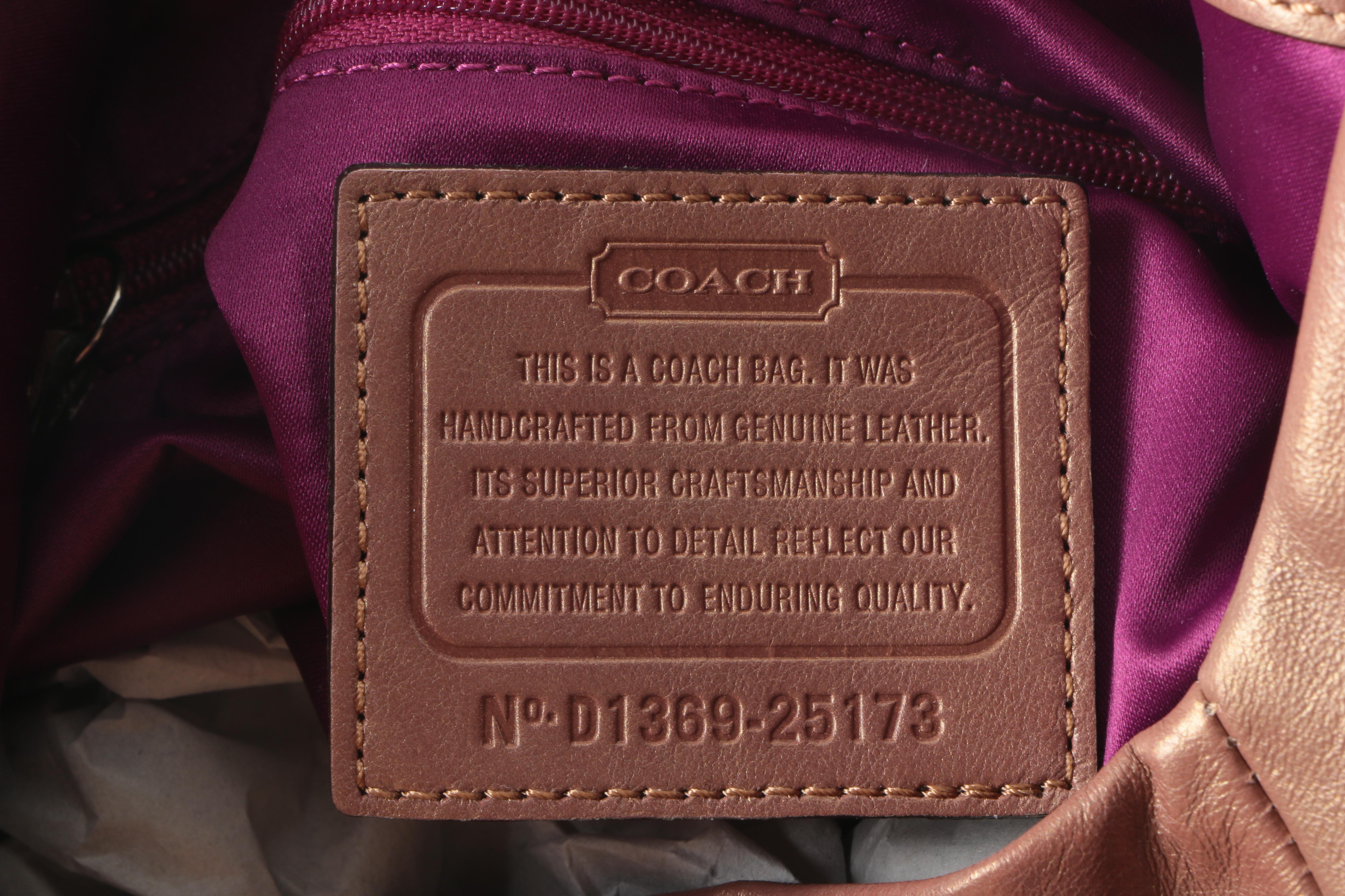 Coach Madison Metallic Leather Shoulder Bag