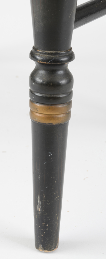 Hitchcock Style Woven Rush Seat Bench