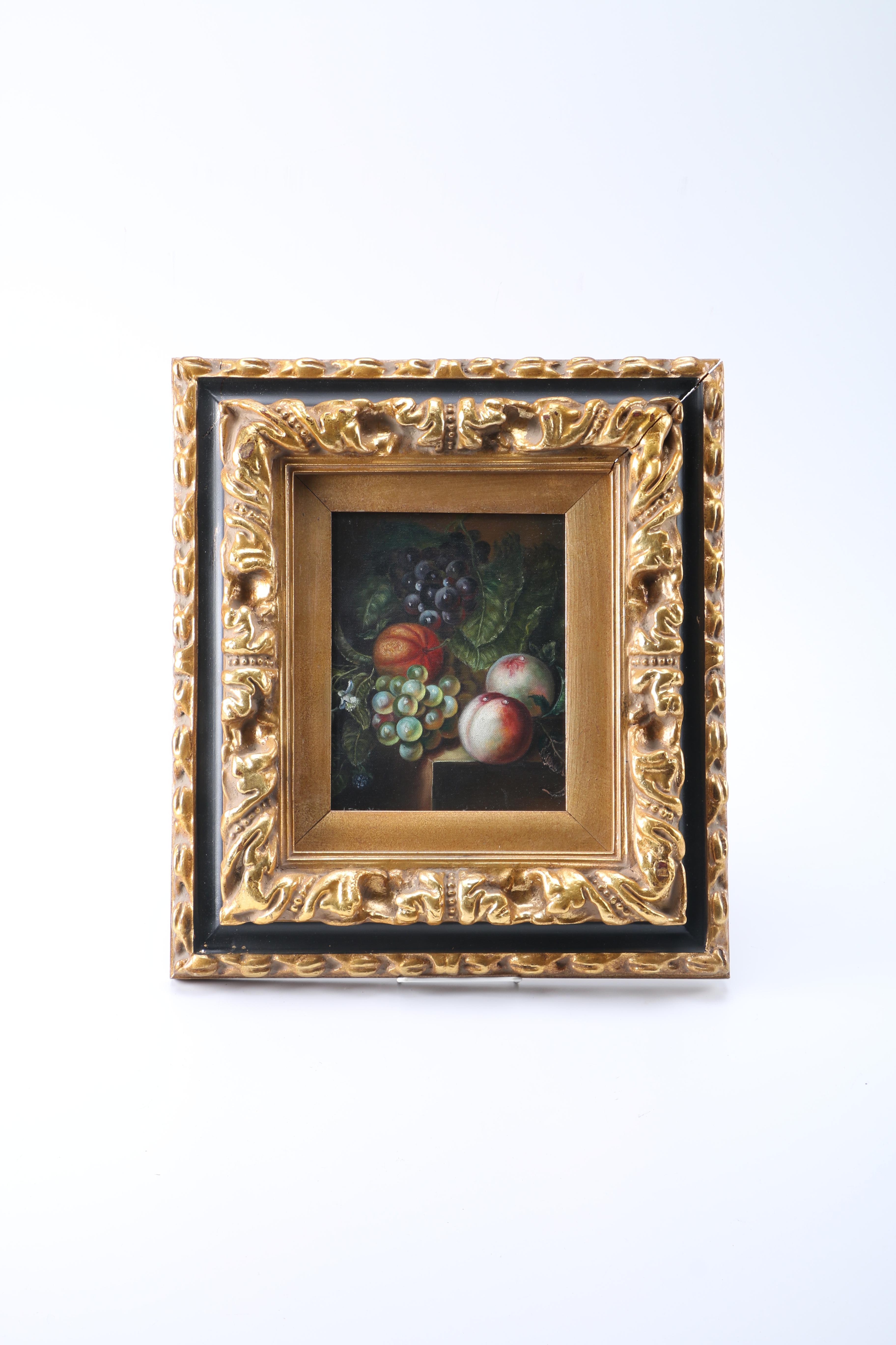 Oil Painting on Canvas of a Fruit Still Life