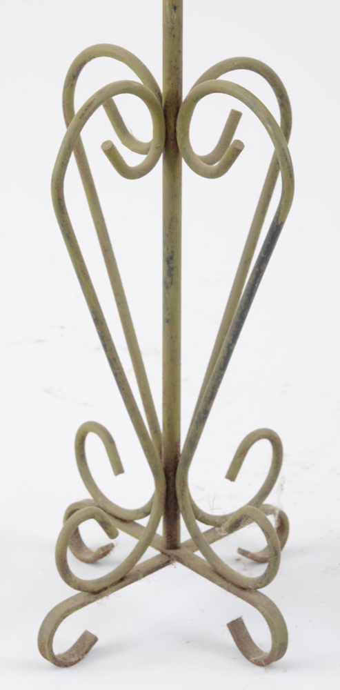 Two Decorative Scrolled Metal Candle Holders