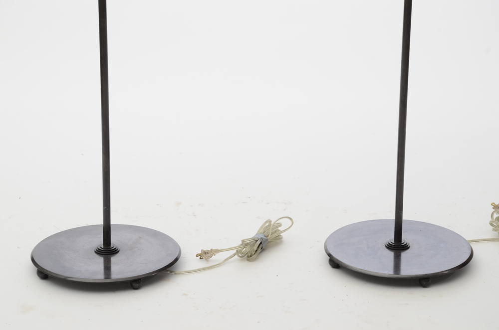 Pair of Contemporary Metal Floor Lamps