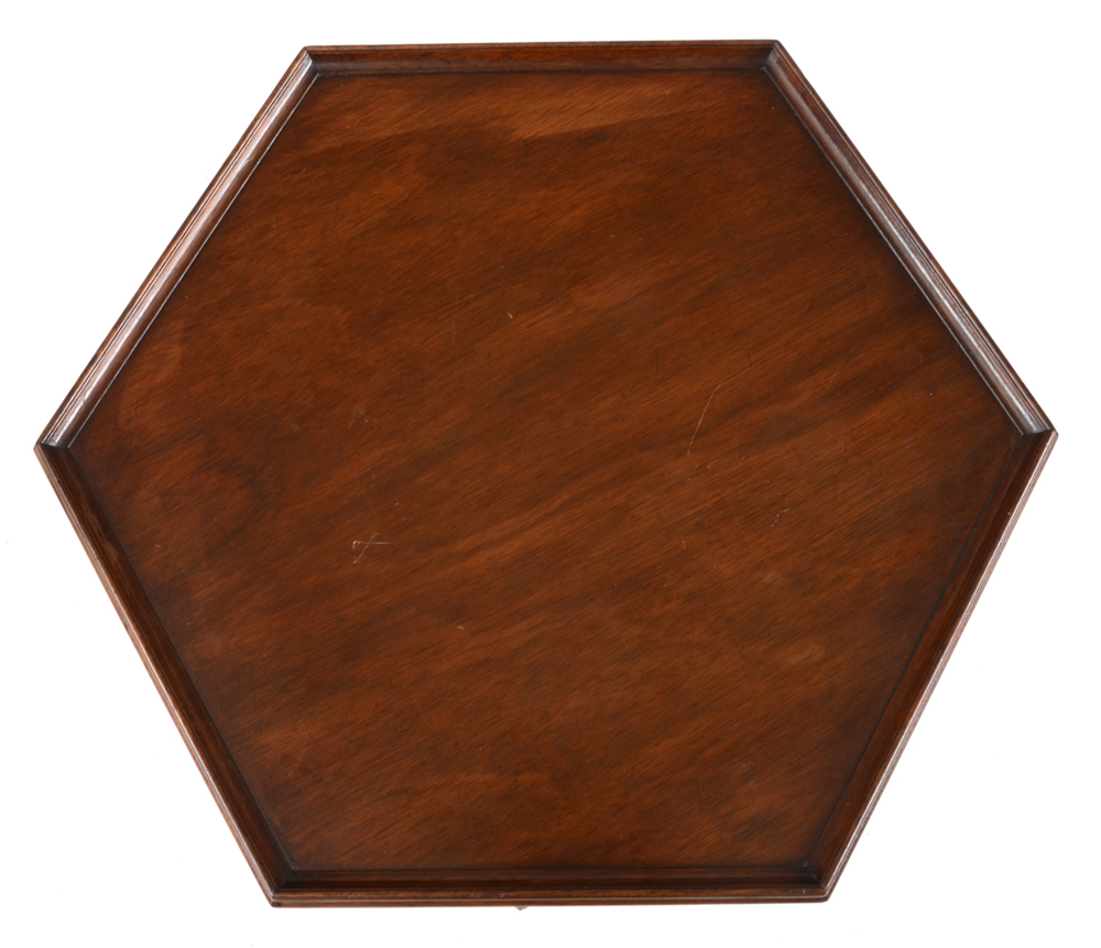 Kittinger Mahogany Hexagonal Dumbwaiter