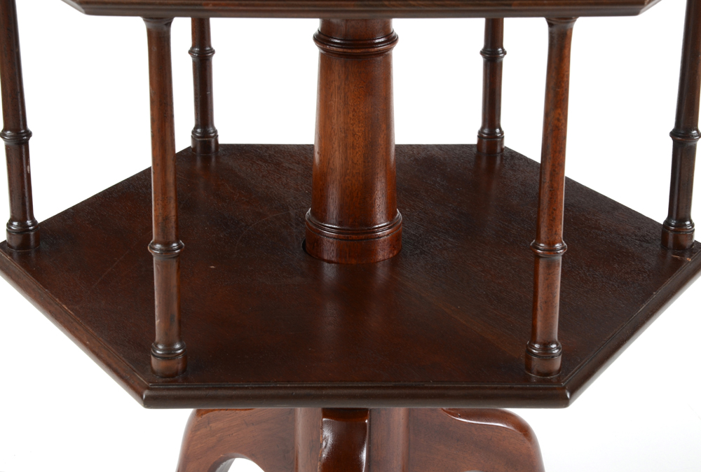 Kittinger Mahogany Hexagonal Dumbwaiter