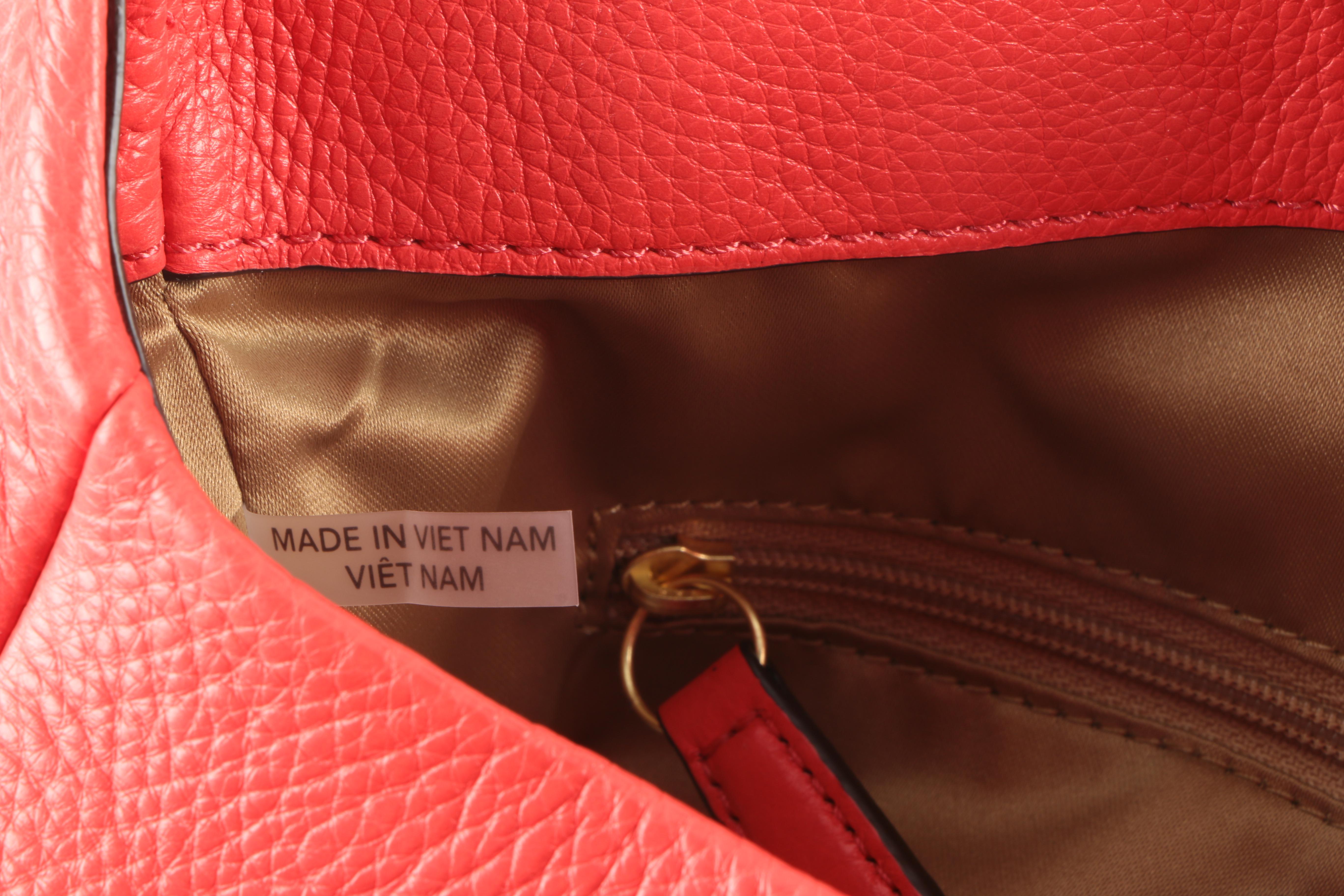 Coach Small Phoebe Red Leather Shoulder Handbag