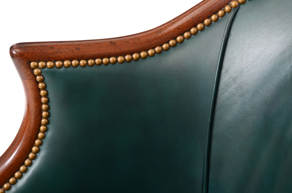 Vintage Mahogany and Leather Tub Chair