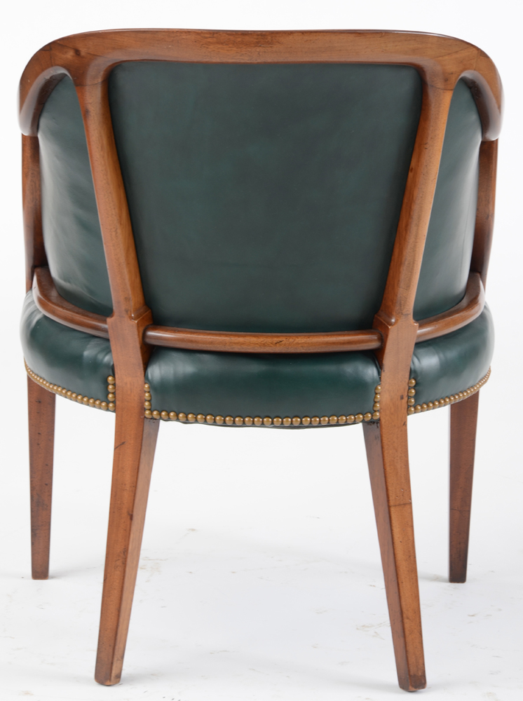 Vintage Mahogany and Leather Tub Chair