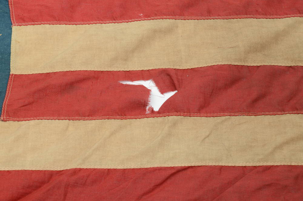 Forty-Eight Star American Flag with Pole