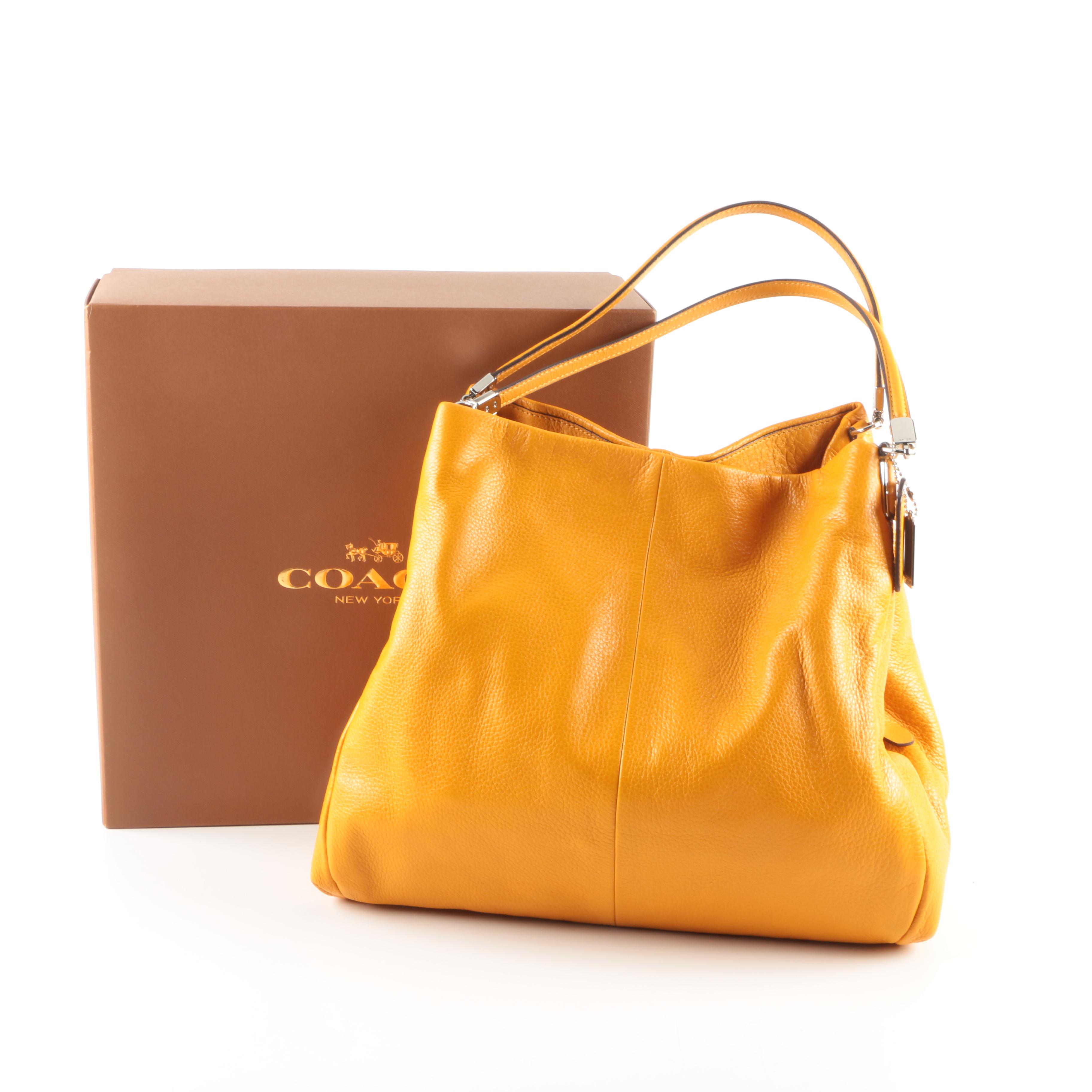 Coach "Phoebe" Hobo in Marigold