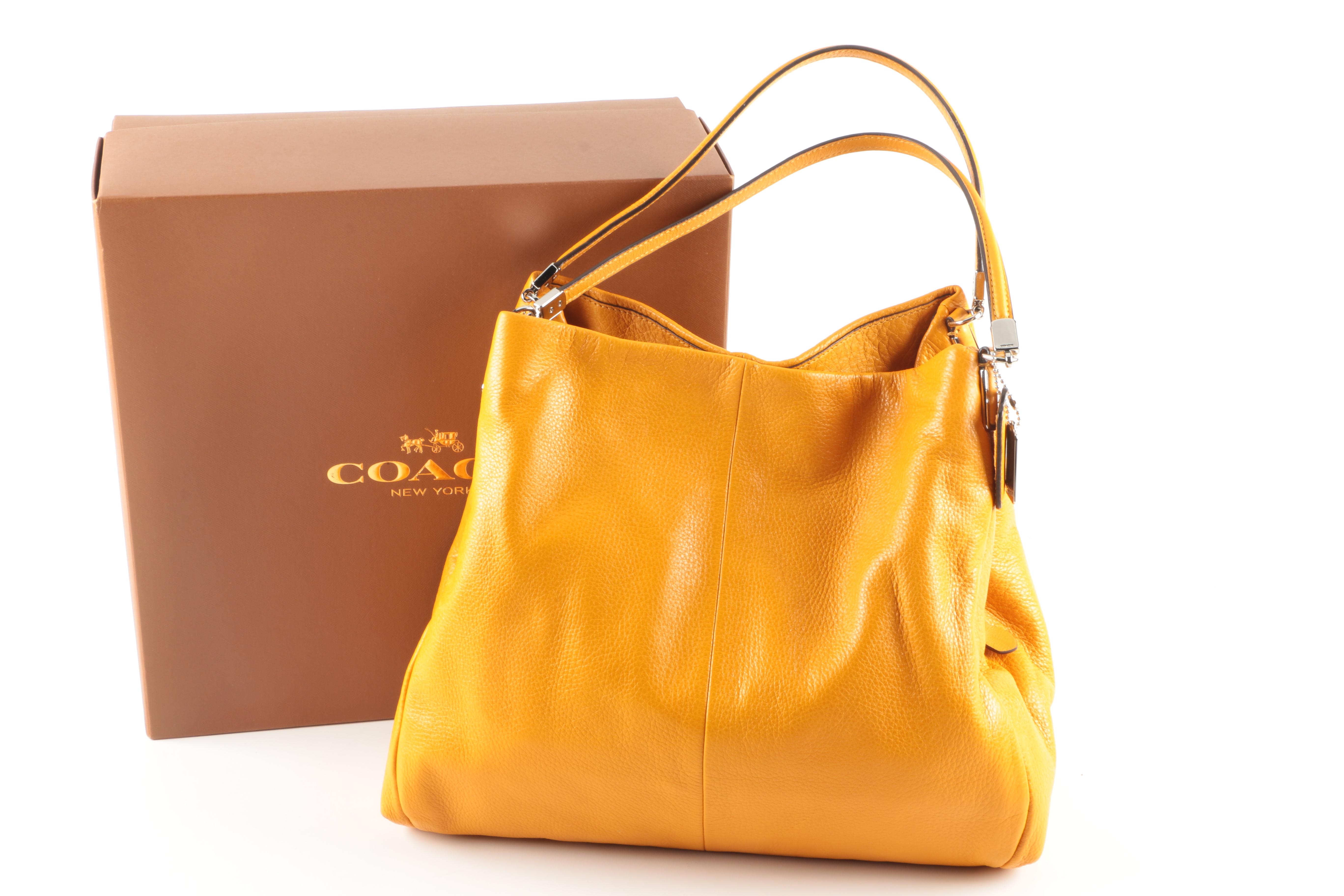 Coach "Phoebe" Hobo in Marigold