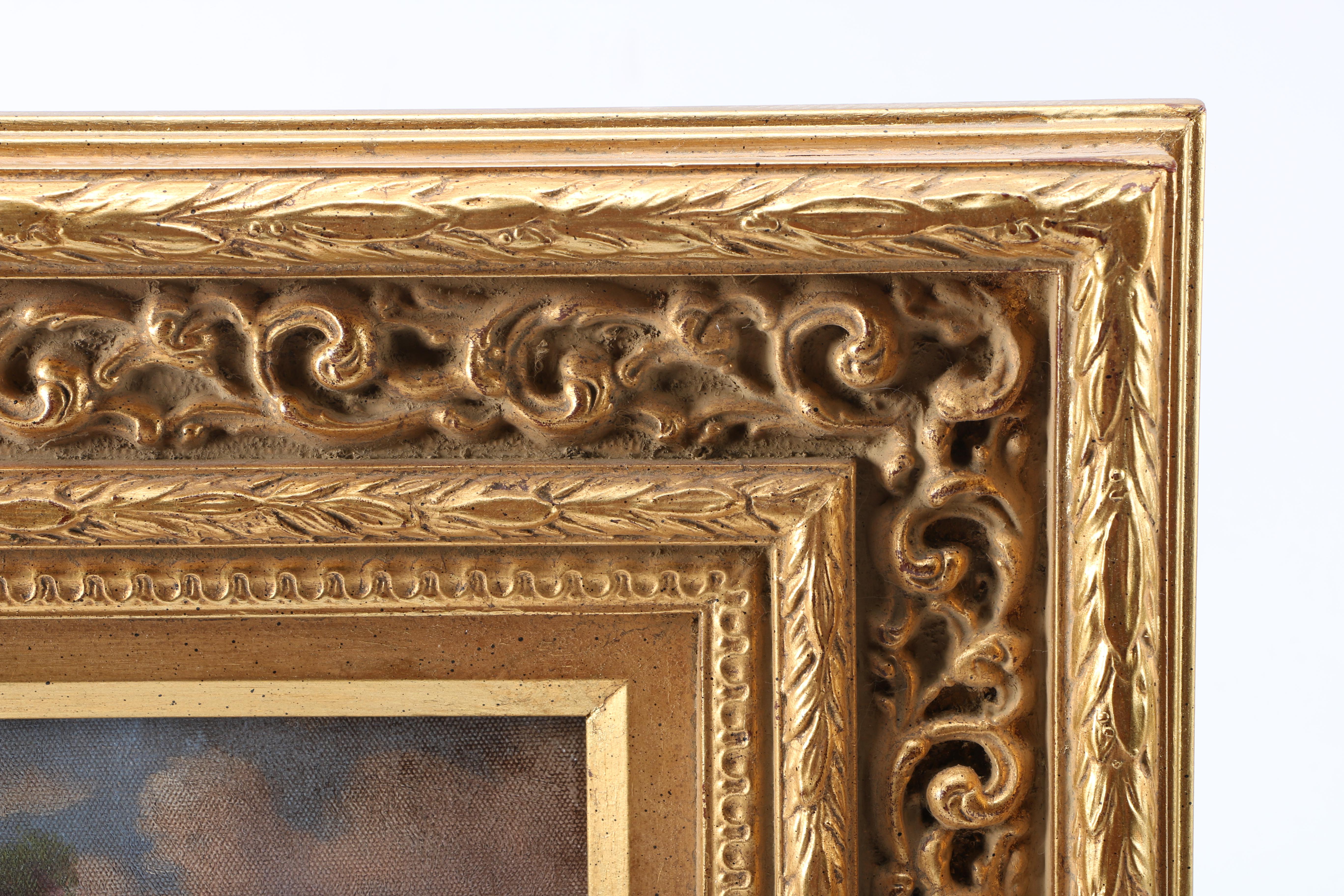 C. Freeman Oil on Canvas River Landscape Scenes