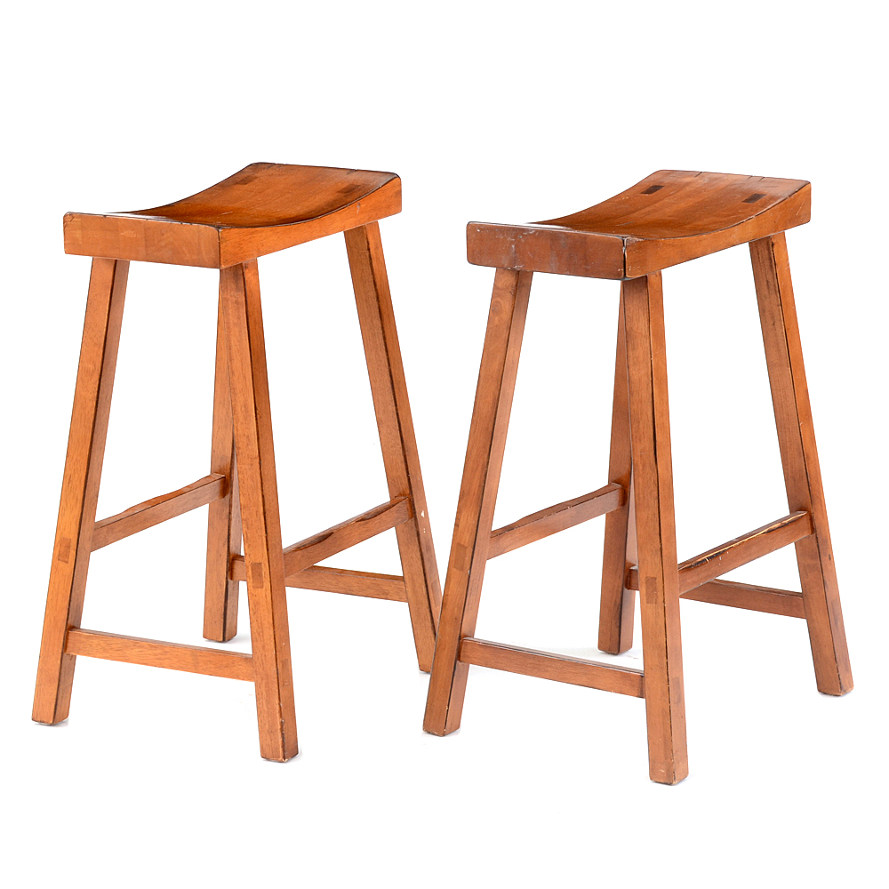 Pottery Barn Wooden Bar Stools