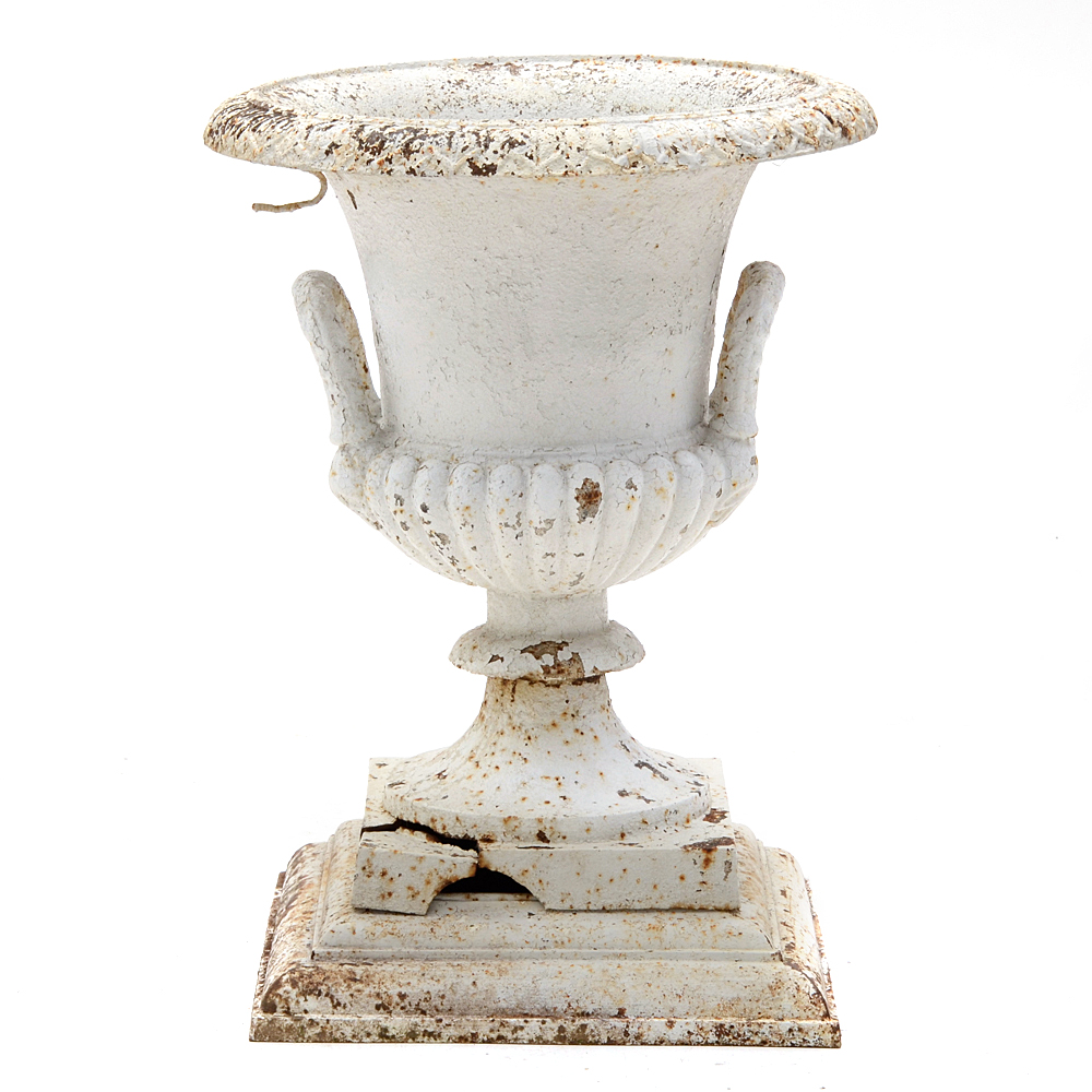 Large Victorian Cast Iron Campania Planter Urn