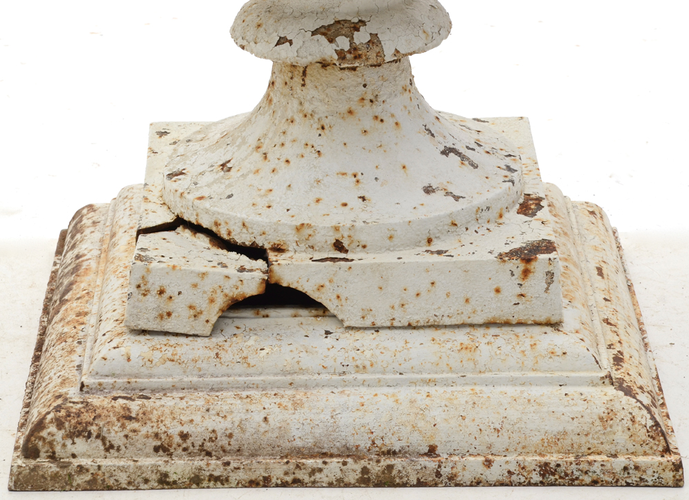 Large Victorian Cast Iron Campania Planter Urn