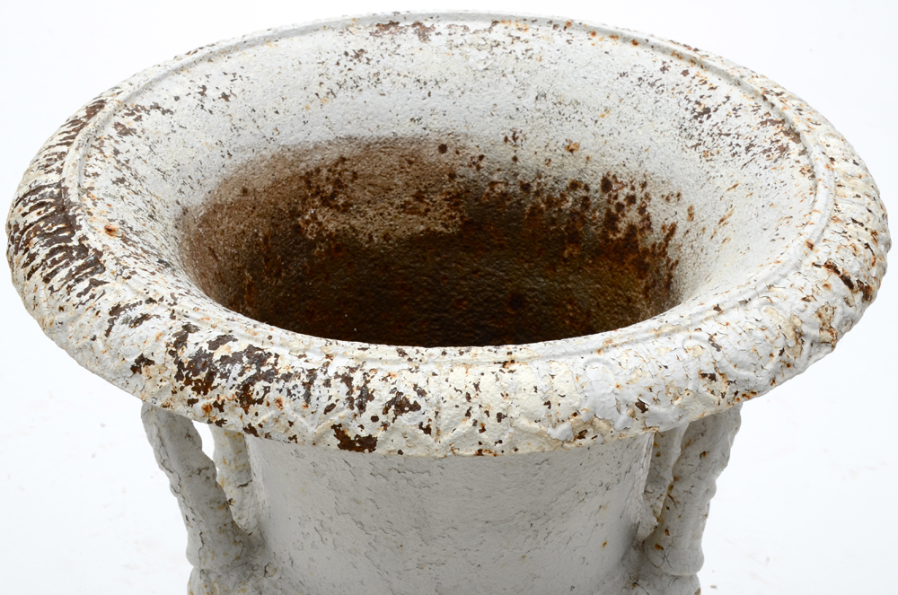 Large Victorian Cast Iron Campania Planter Urn