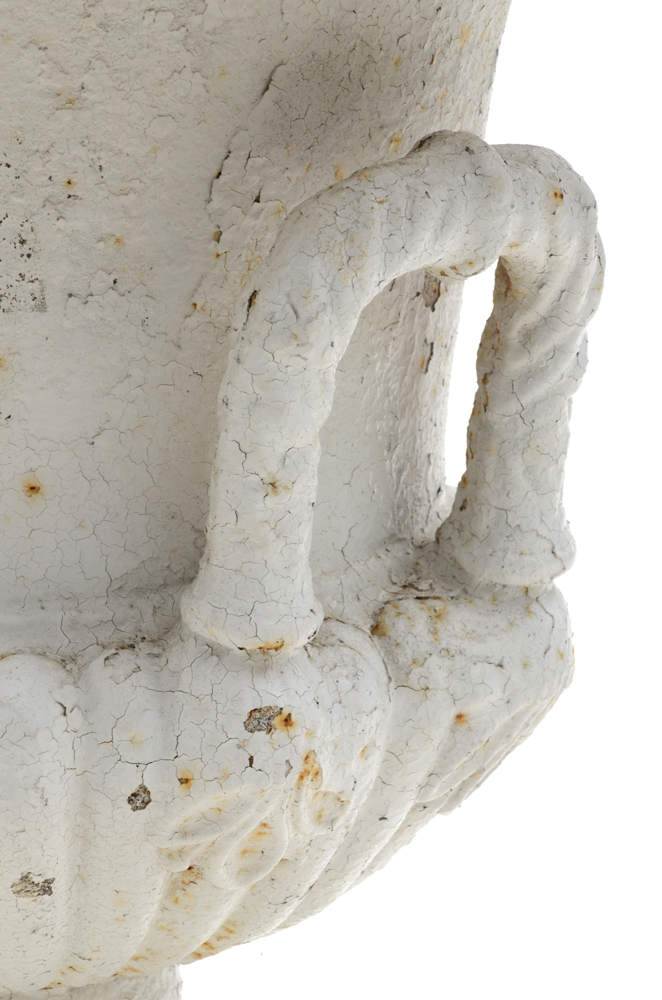 Large Victorian Cast Iron Campania Planter Urn