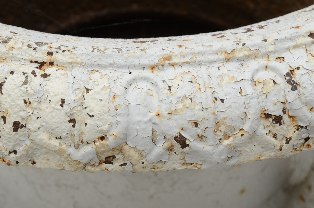 Large Victorian Cast Iron Campania Planter Urn