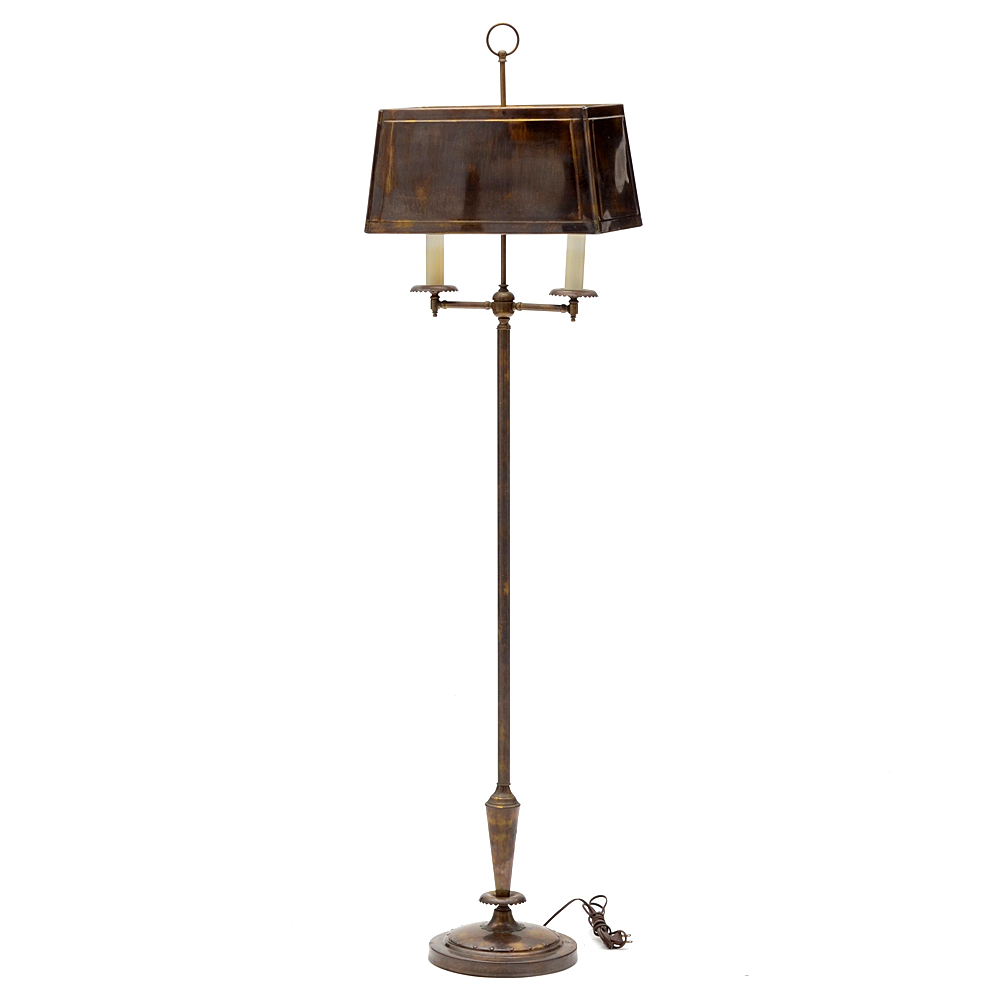 Bronze Tone Metal Floor Lamp