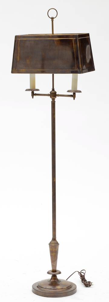 Bronze Tone Metal Floor Lamp