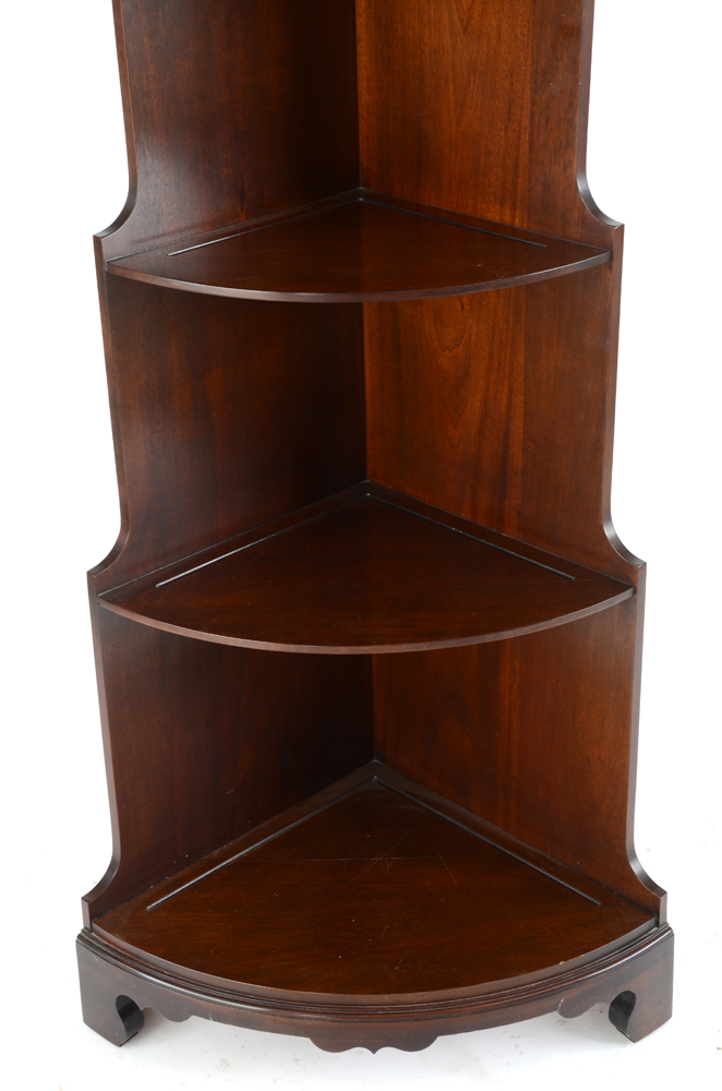 Vintage Solid Mahogany Corner Shelf