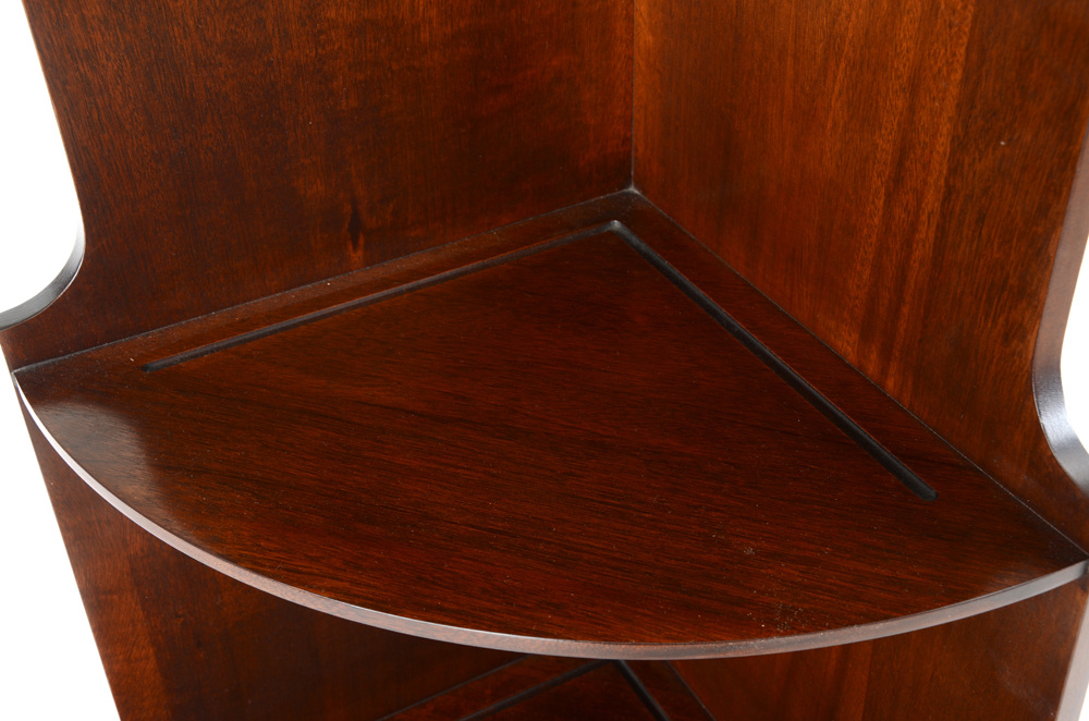 Vintage Solid Mahogany Corner Shelf