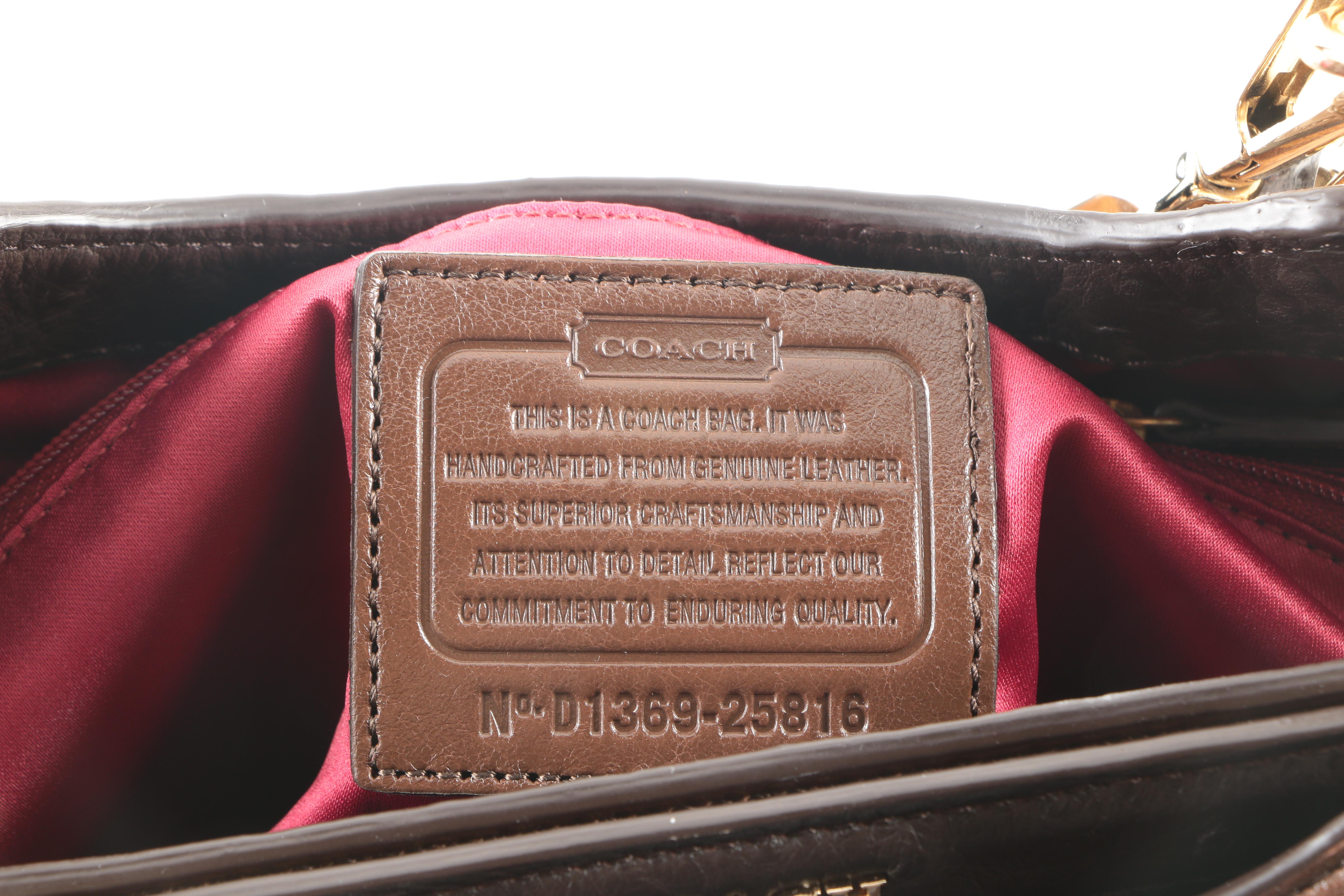 Coach Madison "Caroline" Satchel in Printed Tiger Haircalf