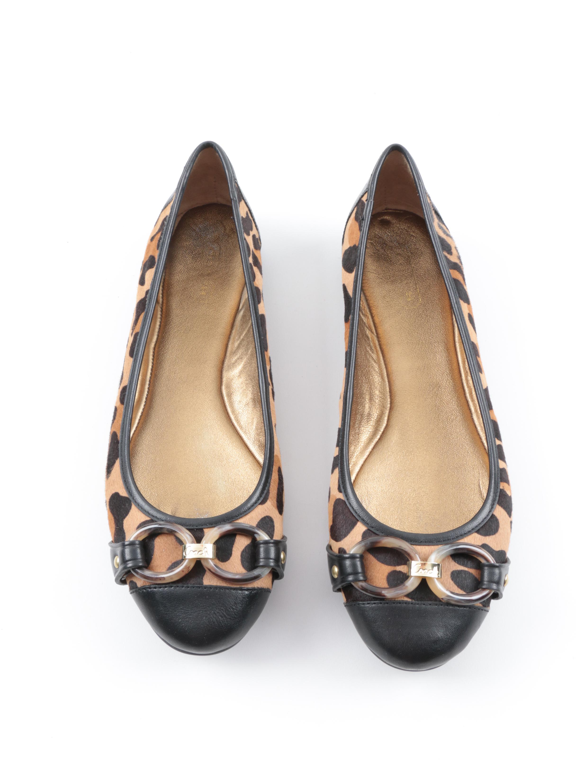 Coach "Desire" Haircalf Ballet Flats