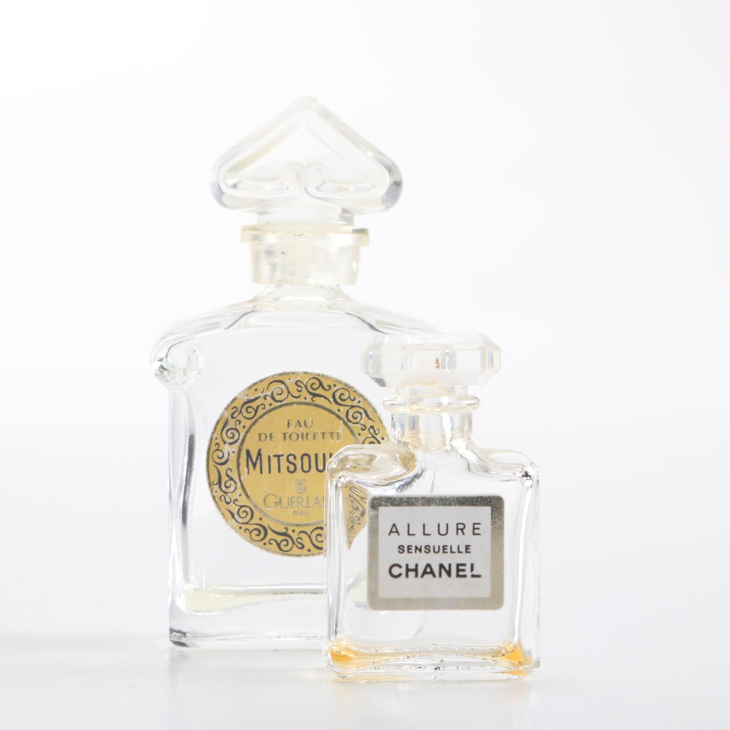 Vintage Designer Perfume Bottles Including Chanel