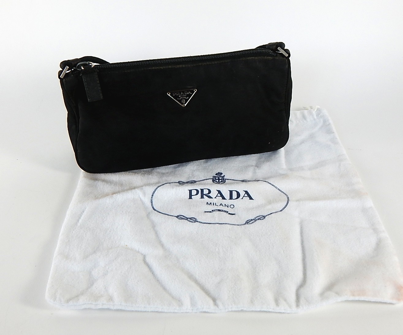 Prada Black Canvas Handbag