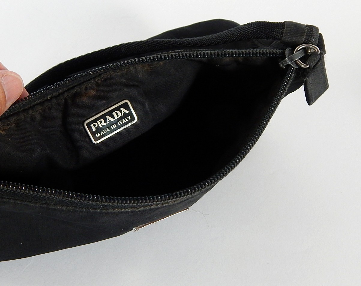 Prada Black Canvas Handbag