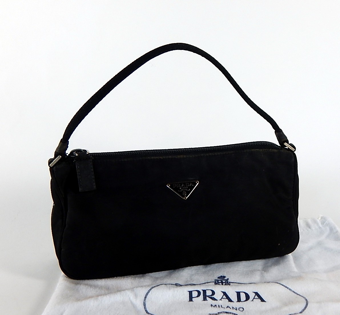 Prada Black Canvas Handbag