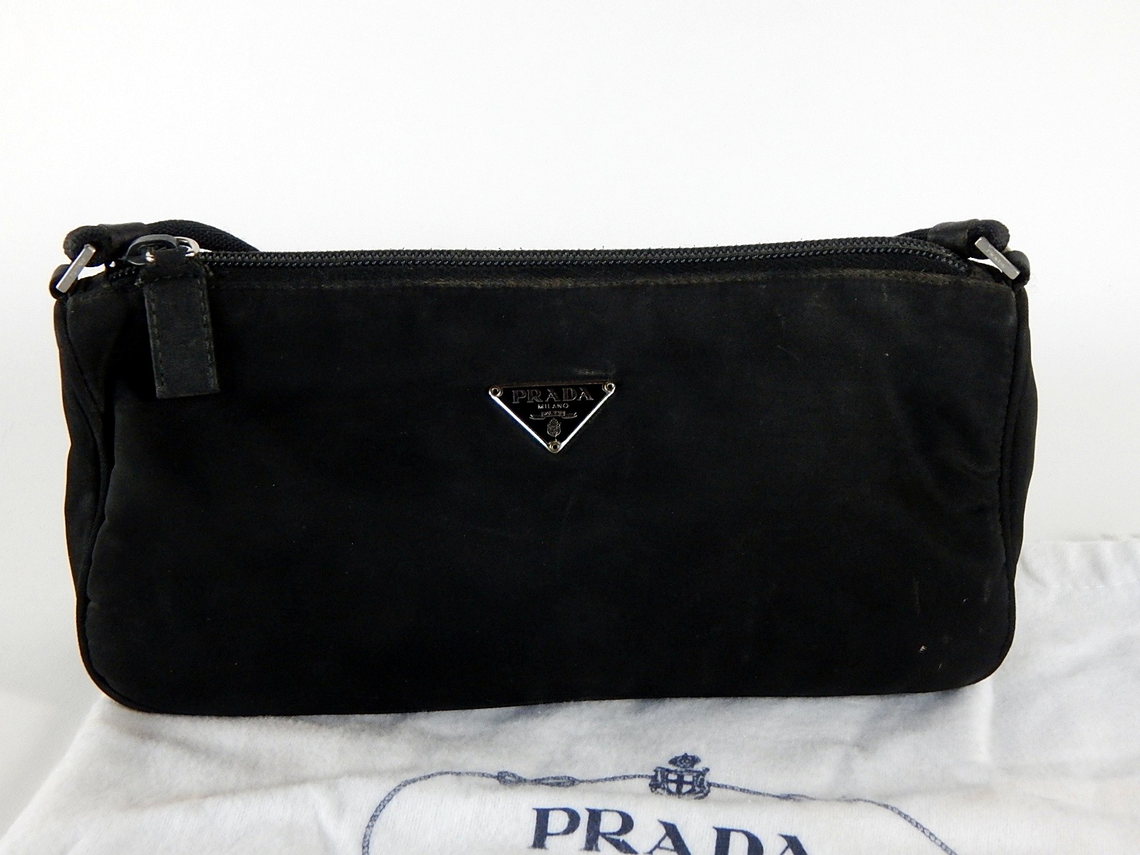 Prada Black Canvas Handbag