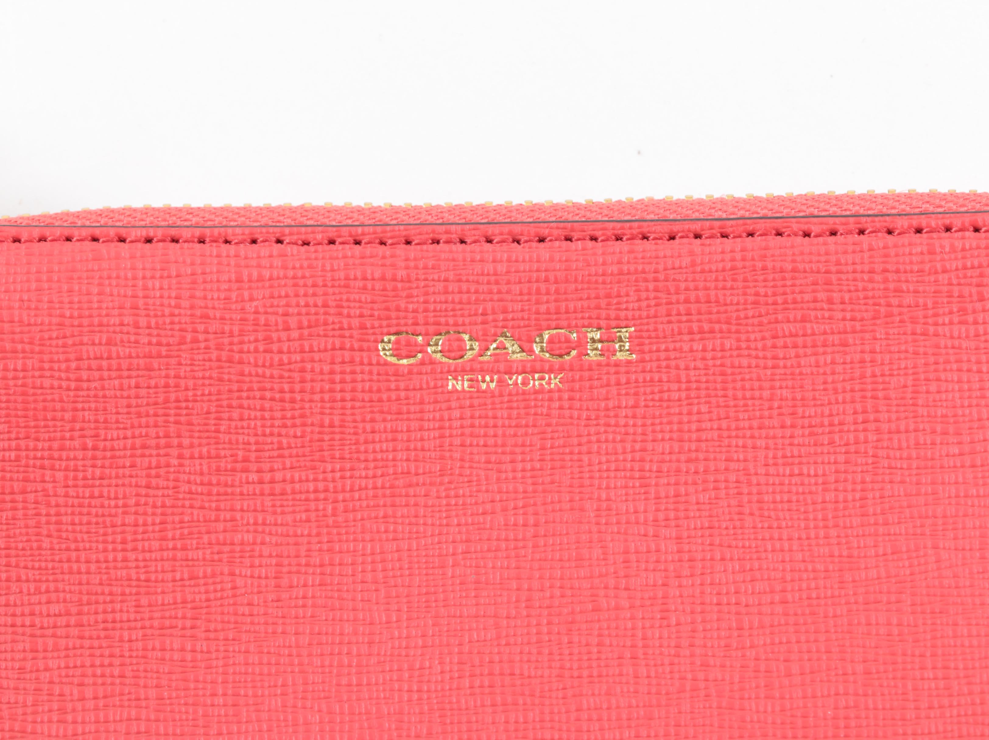 Coach "Saffiano" Leather Accessories