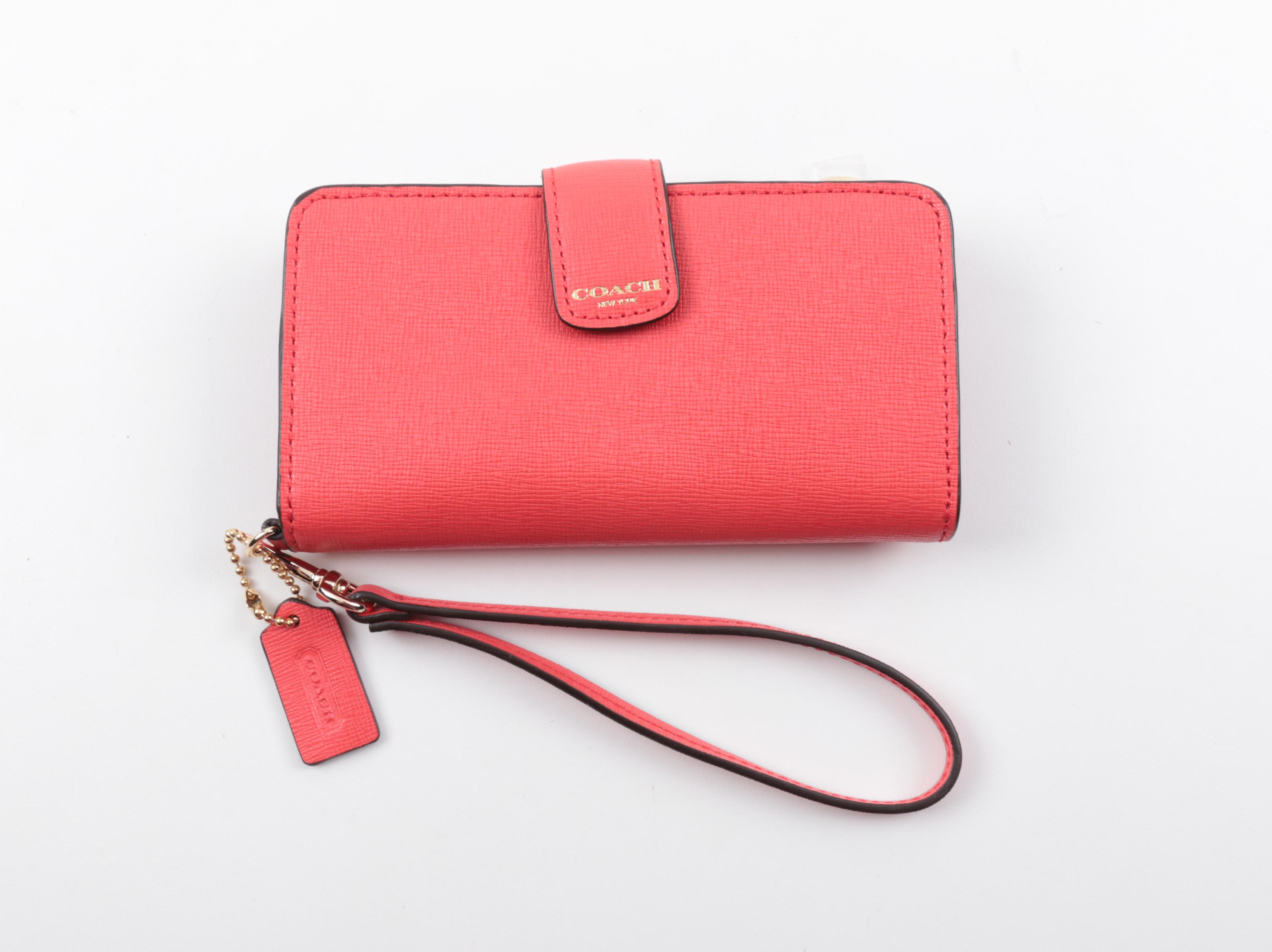 Coach "Saffiano" Leather Accessories