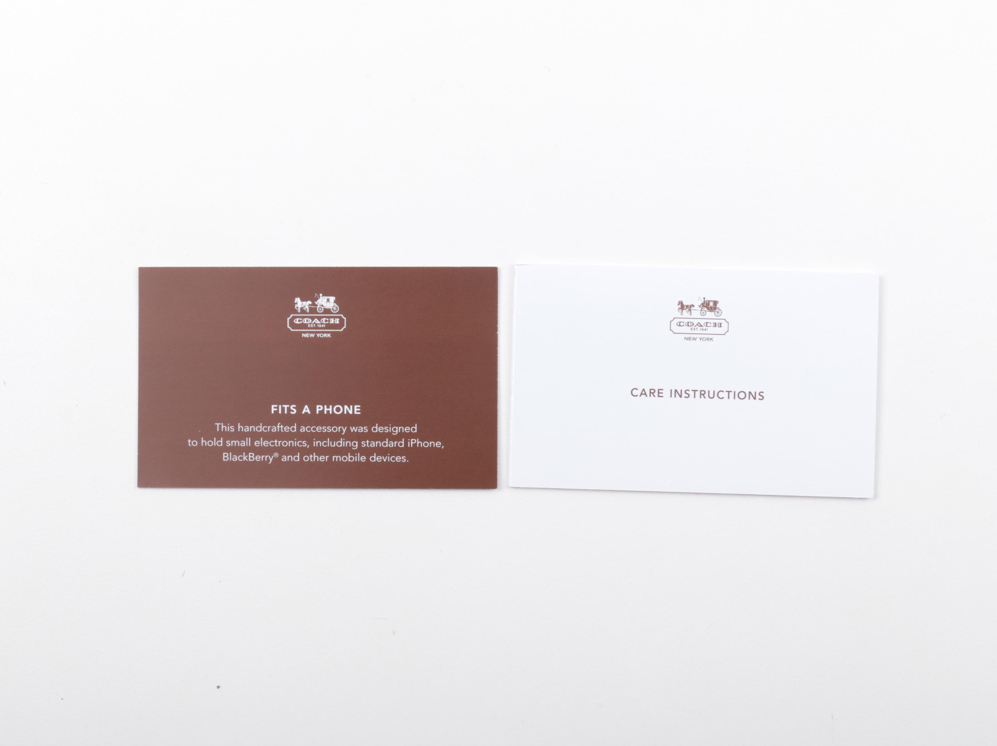 Coach "Saffiano" Leather Accessories