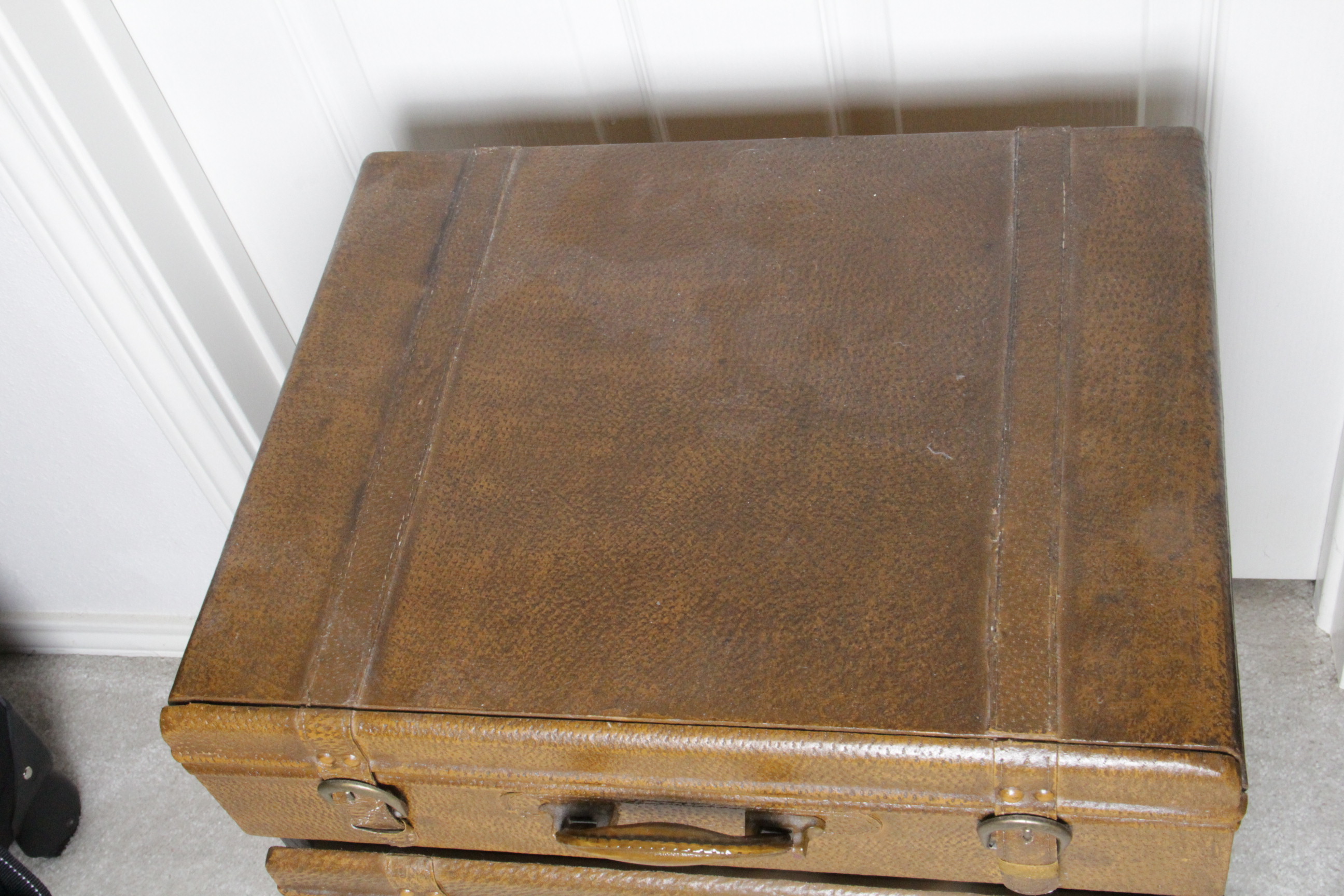 Stacked Luggage Chest of Drawers