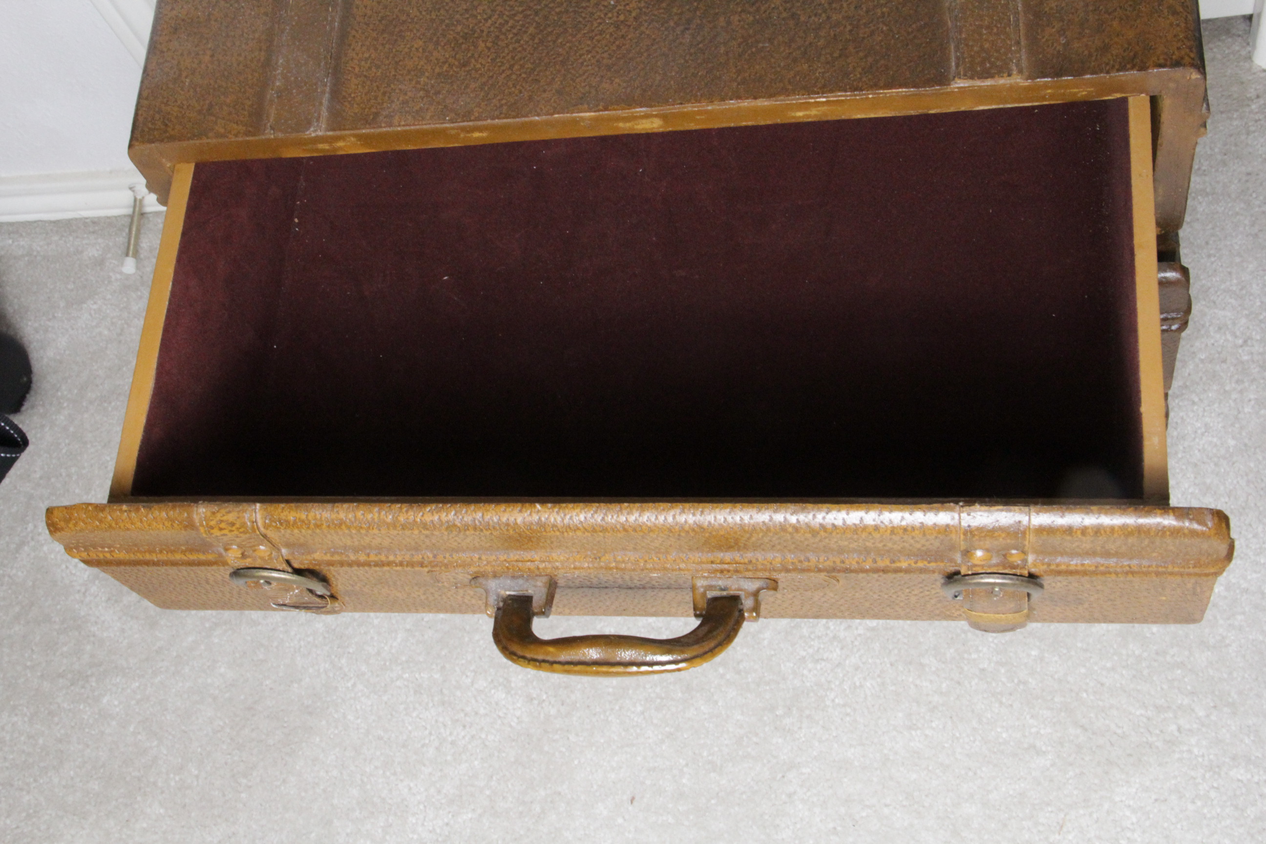 Stacked Luggage Chest of Drawers