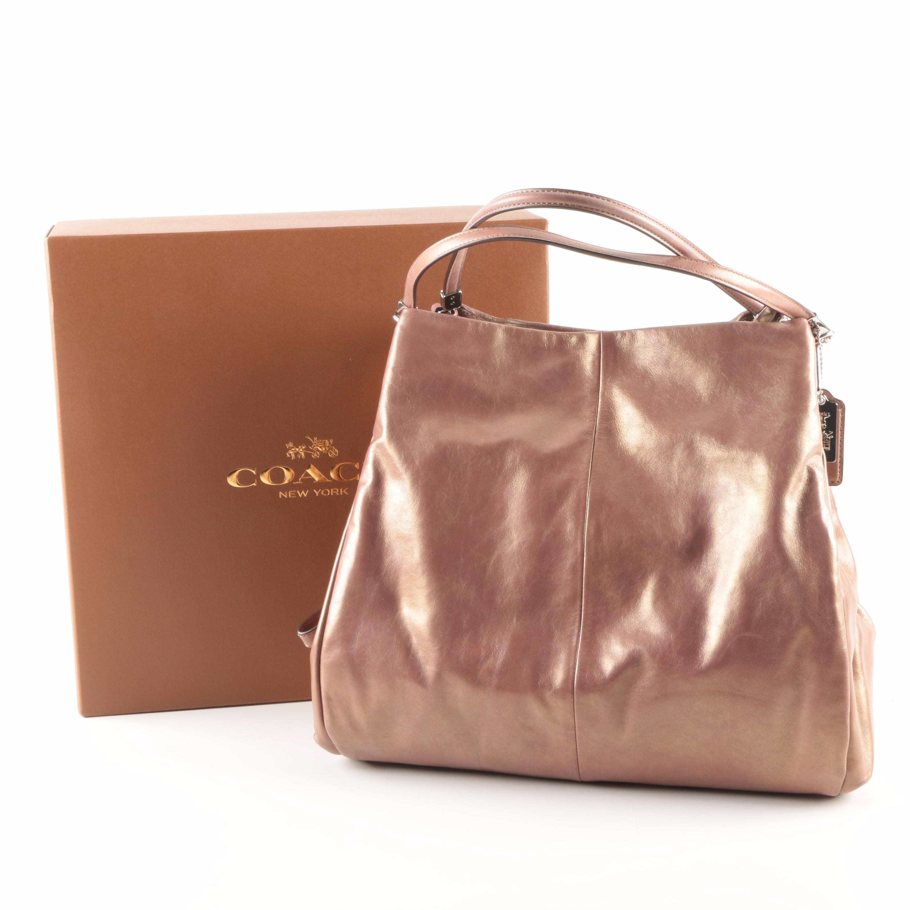 Coach Madison Metallic Leather Shoulder Bag