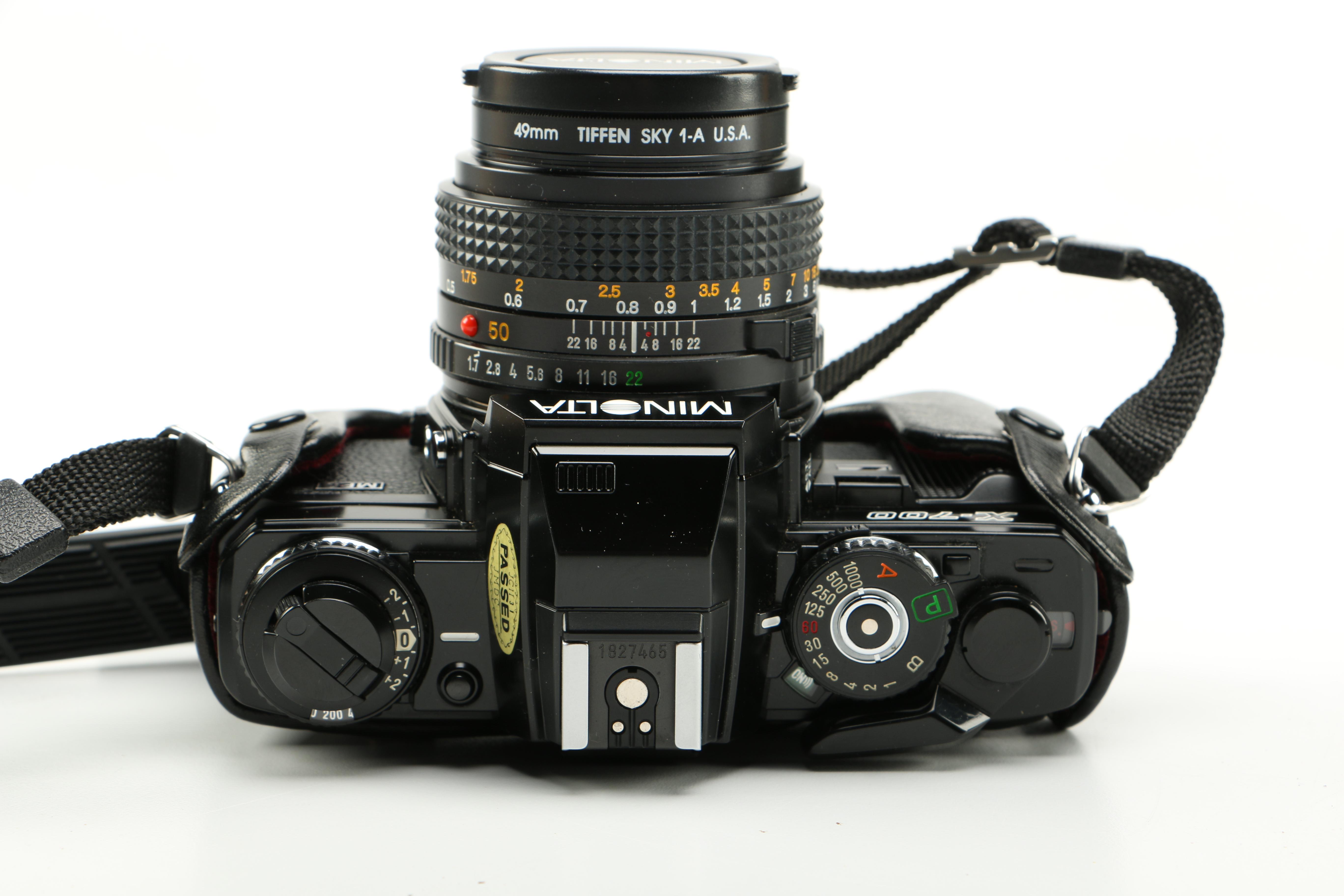 1981 Minolta X-700 Camera With Case and Accessories