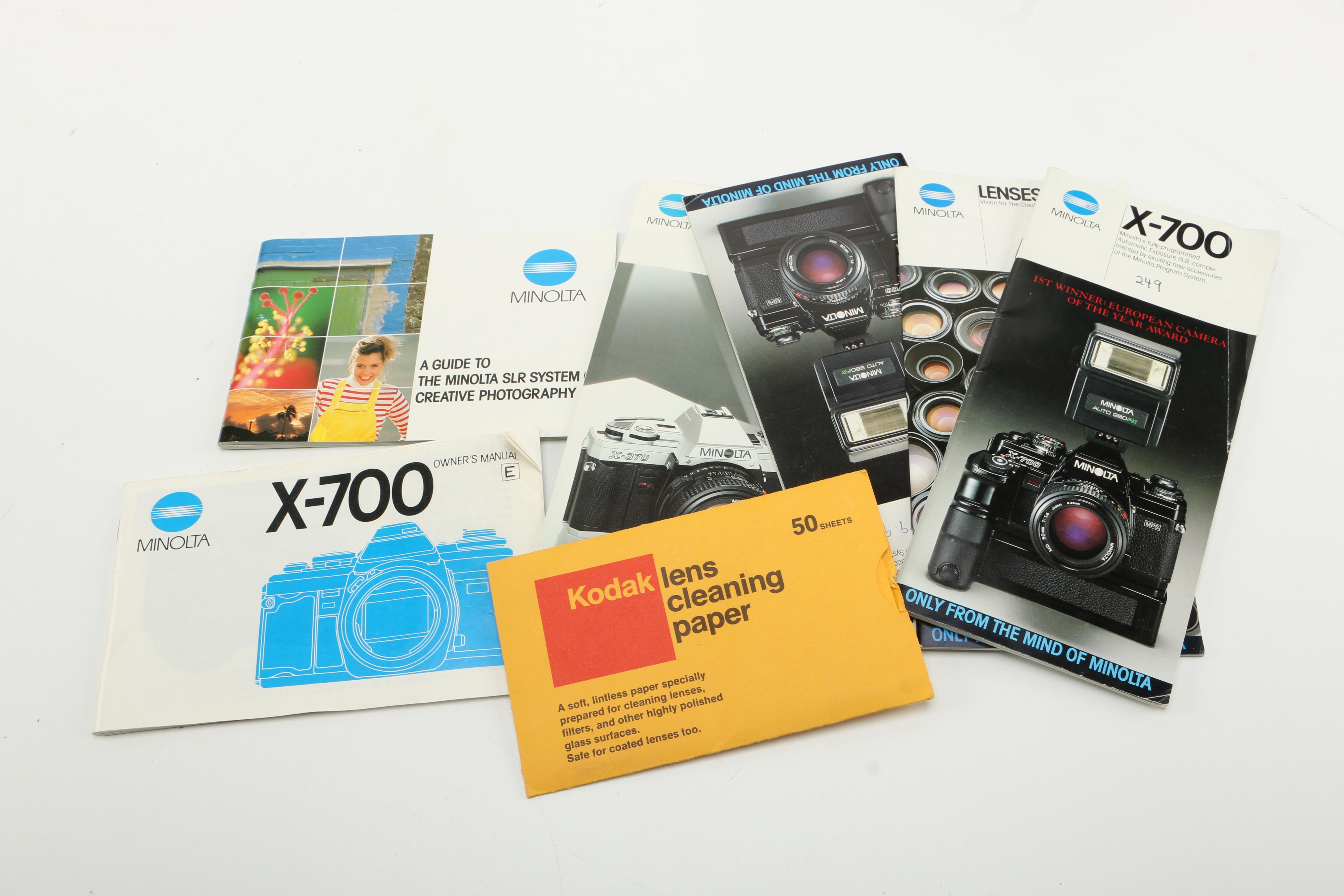 1981 Minolta X-700 Camera With Case and Accessories