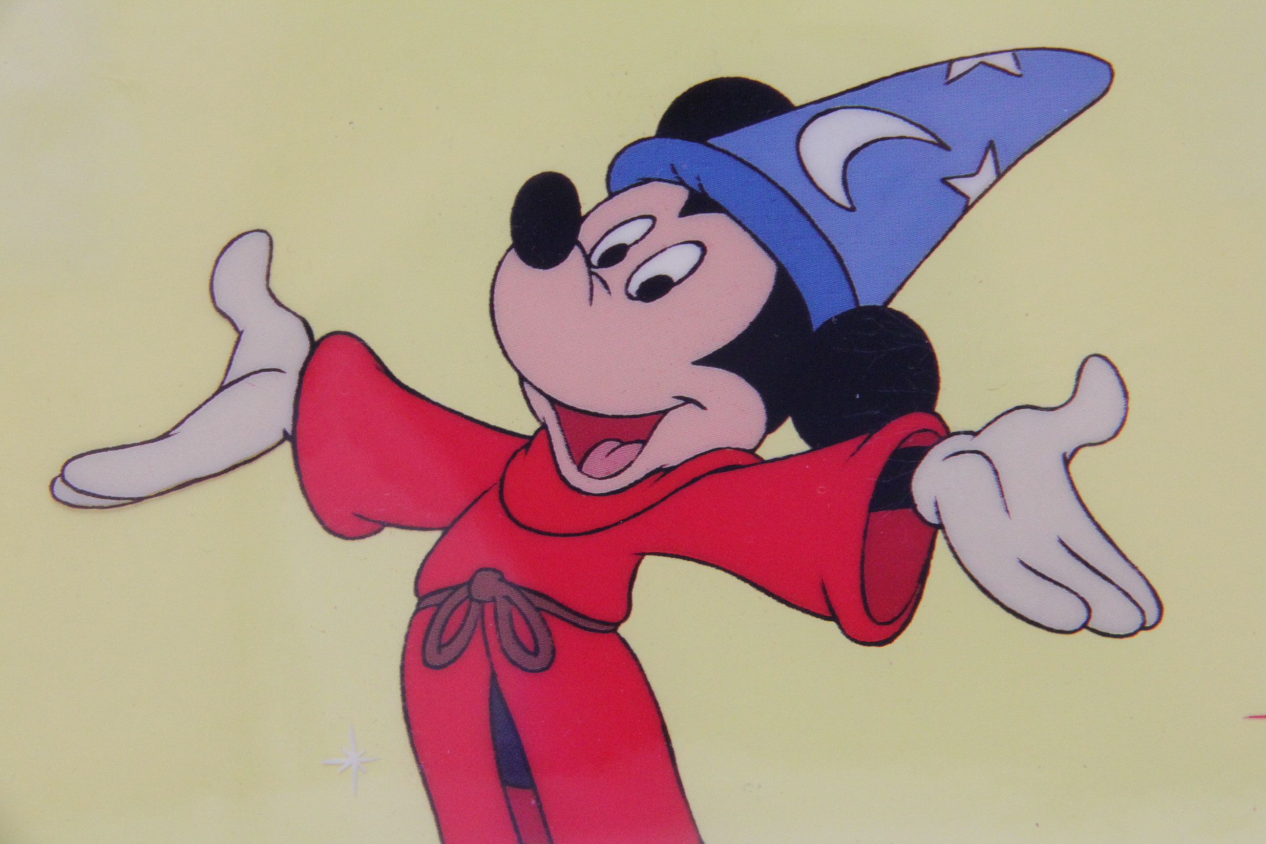 Disney's Animation Cell of Mickey Mouse "The Sorcerer's Apprentice"