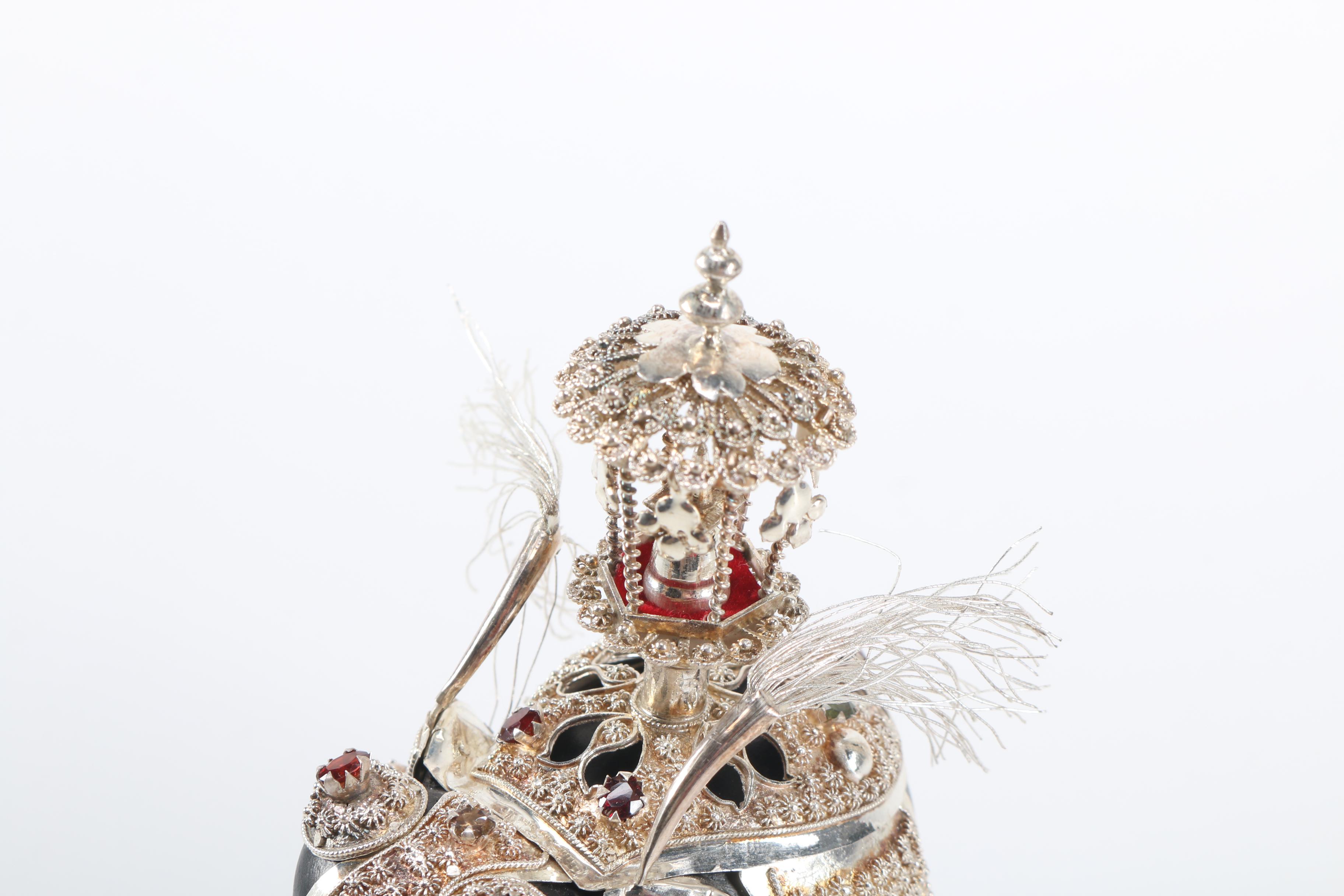 Adorned Decorative Resin Elephant Figurine