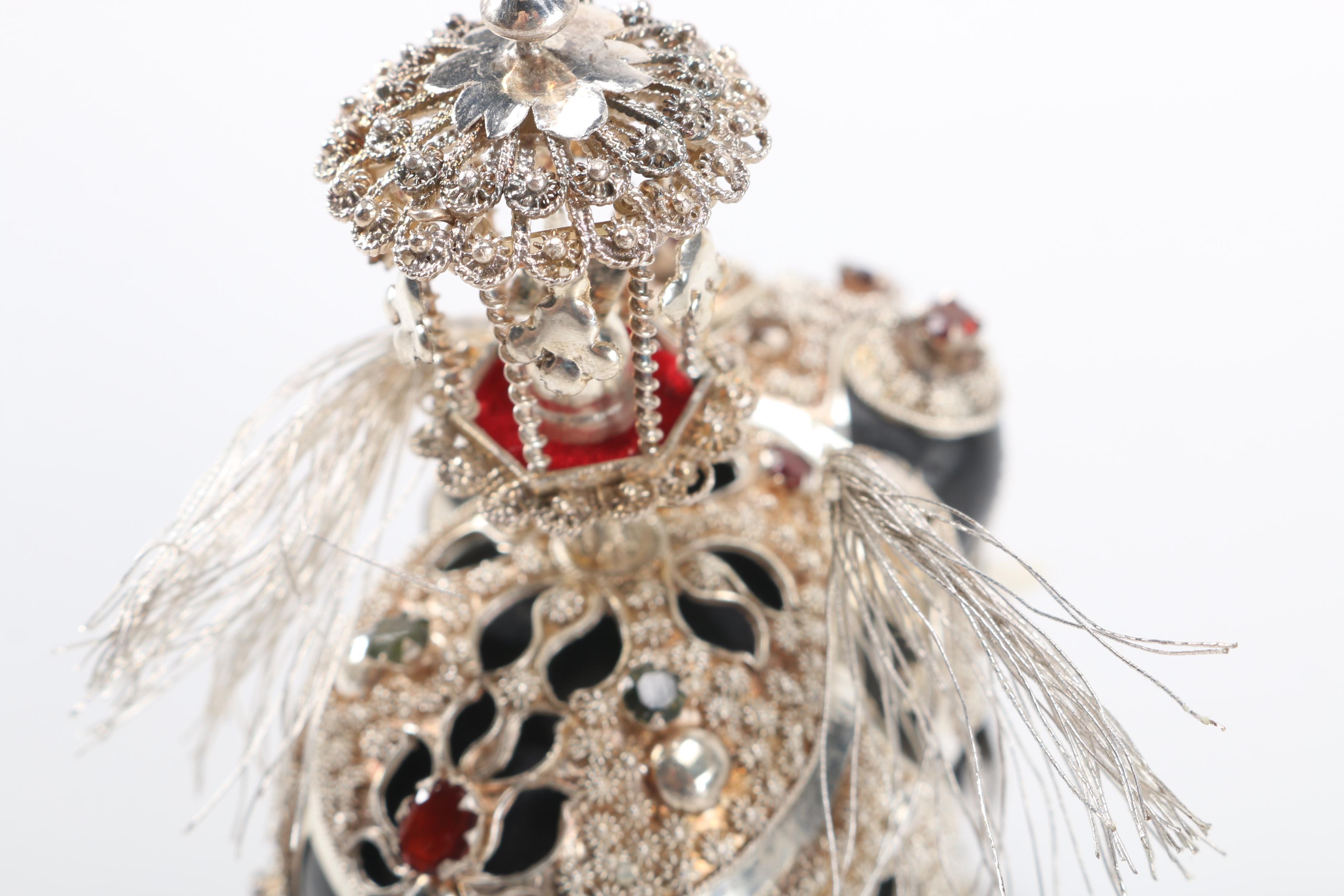 Adorned Decorative Resin Elephant Figurine